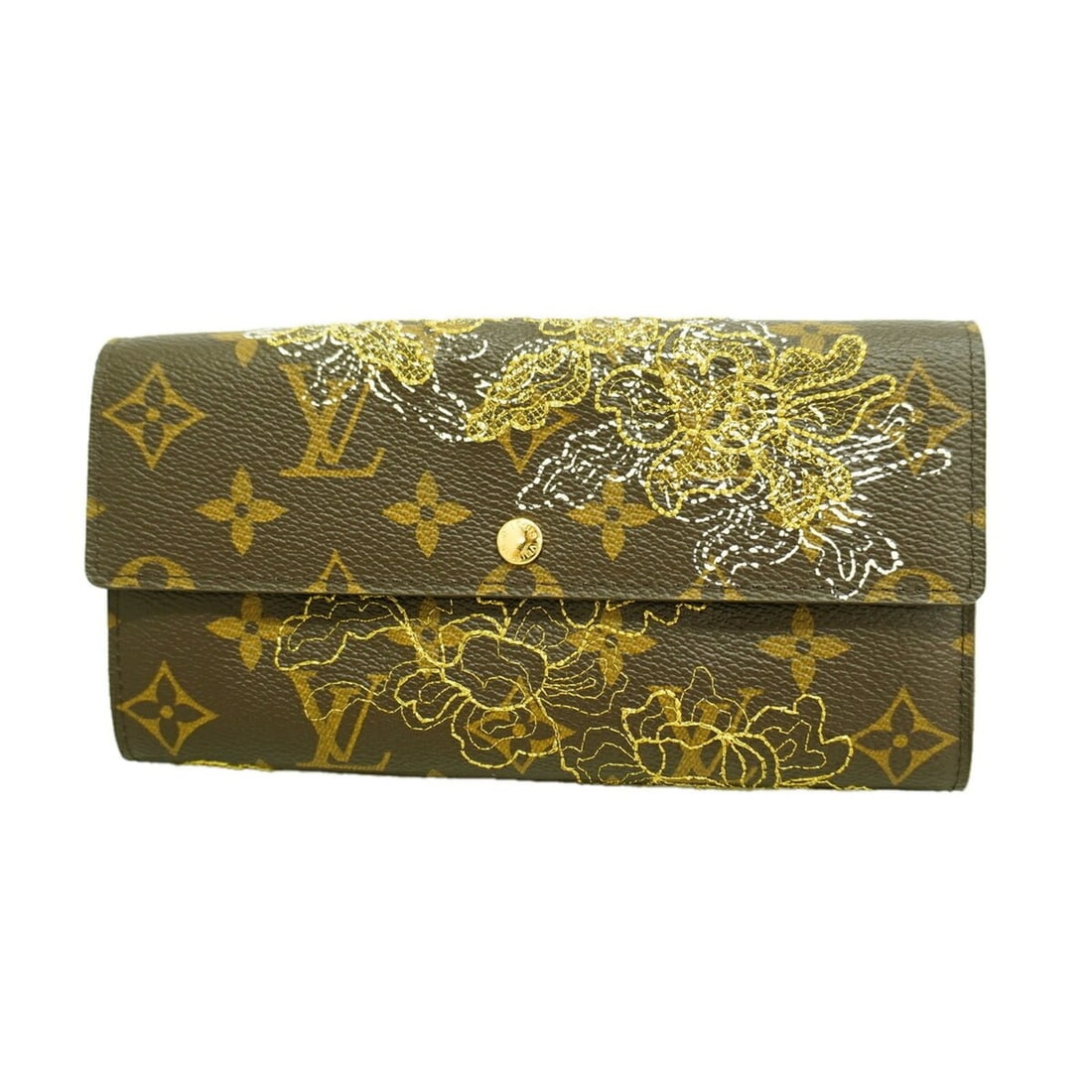 Louis Vuitton Monogram Dentelle Portefeuille Sarah Long Wallet M95389 (All Women's): --- Catalog ---Category: SizeSize (HxWxD): 10.5cm x 18.5cm x 3.5cm / 4.13'' x 7.28'' x 1.37''Category: DesignType: Long wallet (bi-fold)Color: OrGender: WomenCategory: GeneralMPN: M95389Brand: Louis V