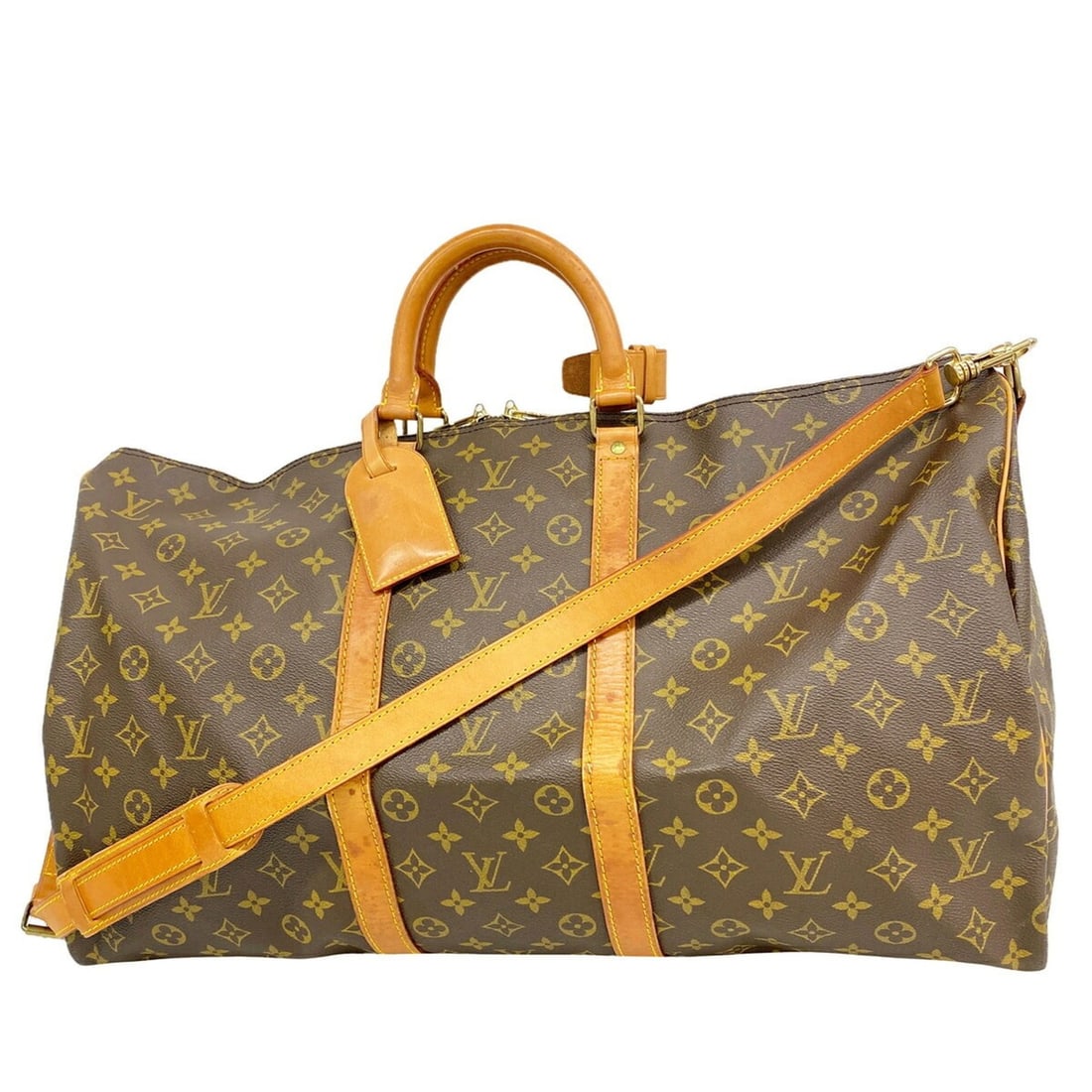 Louis Vuitton Bags - Boston Monogram Keepall Bandoulière 55 M41414 Brown Men's & Women's: --- Catalog ---Category: SizeSize (HxWxD): 31cm x 55cm x 26cm / 12.2'' x 21.65'' x 10.23''Category: DesignType: Boston bagColor: BrownGender: Men,WomenCategory: GeneralMPN: M41414Brand: Louis Vuitton-