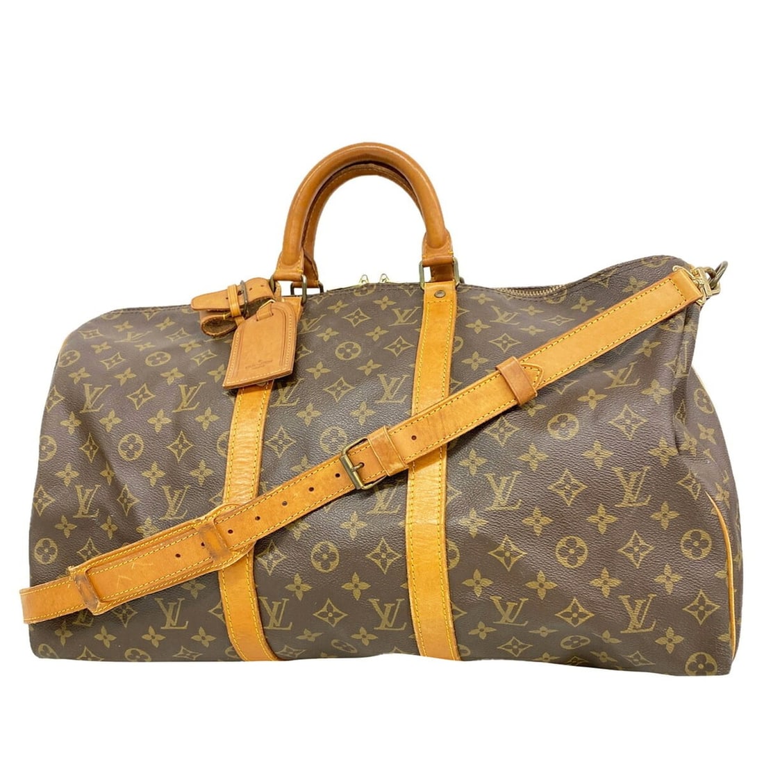 Louis Vuitton Bags - Boston Monogram Keepall Bandoulière 50 M41416 Brown Men's & Women's: --- Catalog ---Category: SizeSize (HxWxD): 29cm x 50cm x 23cm / 11.41'' x 19.68'' x 9.05''Category: DesignType: Boston bagColor: BrownGender: Men,WomenCategory: GeneralMPN: M41416Brand: Louis Vuitton-