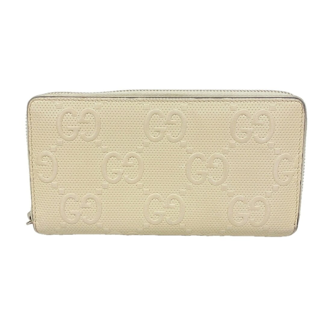 Gucci GG Embossed Leather Long Wallet, 625558, Ivory, Men's: --- Catalog ---Category: SizeSize (HxWxD): 10cm x 19cm x 2.5cm / 3.93'' x 7.48'' x 0.98''Category: DesignType: Long wallet (bi-fold)Color: IvoryGender: MenMaterial: Leather Category: GeneralMPN: 62555