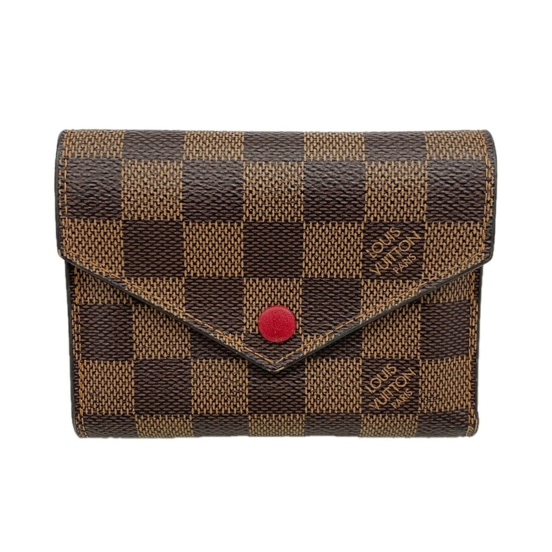 Louis Vuitton Tri-fold Wallet Damier Portefeuille Victorine N41659 Ebene Women's: --- Catalog ---Category: SizeSize (HxWxD): 9.5cm x 12cm x 2cm / 3.74'' x 4.72'' x 0.78''Category: DesignType: Wallet (tri-fold)Color: EbeneGender: WomenCategory: GeneralMPN: N41659Brand: Louis Vuitton