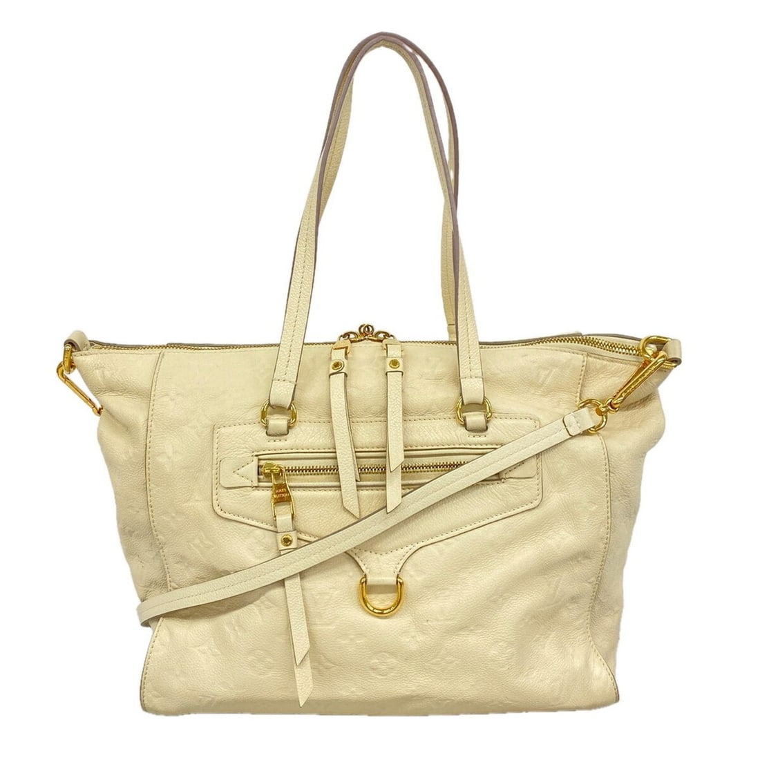 Louis Vuitton Monogram Empreinte Lumineuse PM Tote Bag M93411 Neige 2-way bag for women (1 of 12)