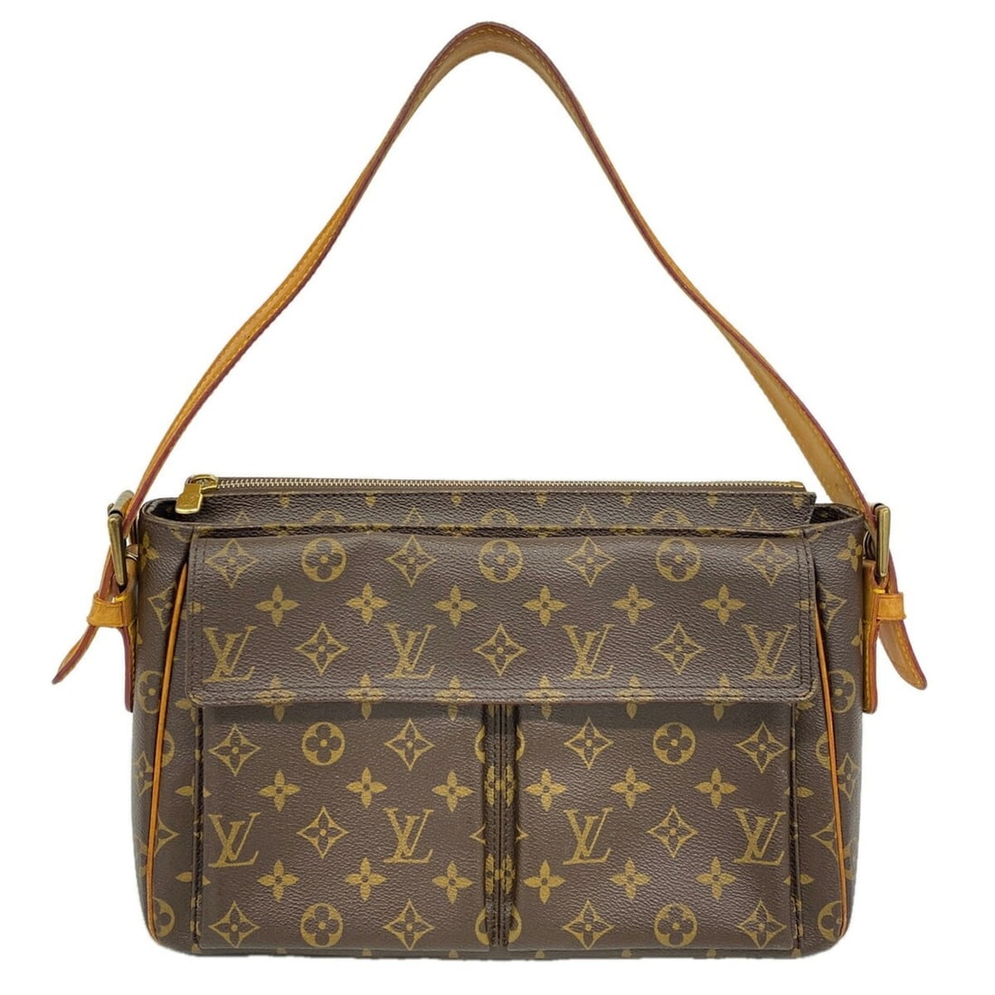 Louis Vuitton Monogram Vivacite GM Shoulder Bag M51163 Brown Women's: --- Catalog ---Category: SizeSize (HxWxD): 23cm x 32cm x 10cm / 9.05'' x 12.59'' x 3.93''Category: DesignType: Shoulder bagColor: BrownGender: WomenCategory: GeneralMPN: M51163Brand: Louis Vuitton--- 