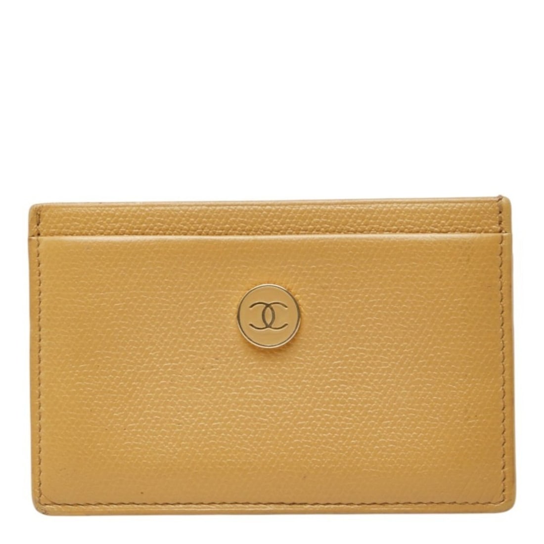 Chanel Coco Mark Business Card Holder/Card Case, Beige Leather, Women's CHANEL: --- Catalog ---Category: DesignType: Business card caseColor: BeigeGender: WomenMaterial: Leather Category: GeneralBrand: ChanelCategory: Physical PropertiesSize (HxWxD): 7cm x 10.5cm x 1cm / 2.75'' x