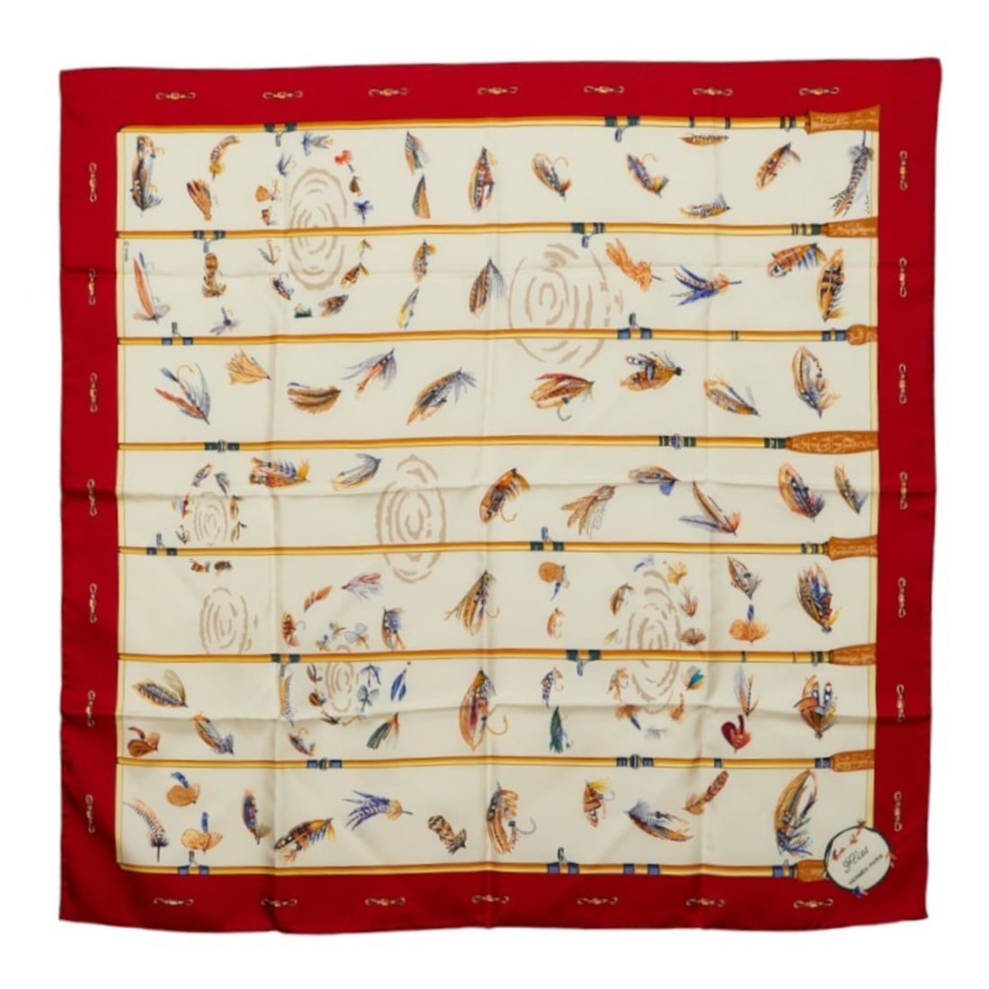 Hermes Carre 90 Flies Fly Fishing Scarf, Large White Multicolor, Women's HERMES: --- Catalog ---Category: SizeSize (LxW): 88cm x 90cm / 34.64'' x 35.43''Category: DesignType: ScarfColor: Multi-color, WhiteGender: WomenCategory: GeneralBrand: Hermes--- Item List ---Section: Conditi