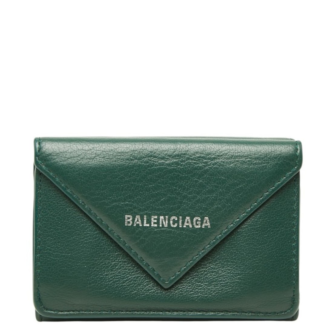 Balenciaga Paper Mini Wallet Tri-fold Compact 391446 Green Leather Women's BALENCIAGA: --- Catalog ---Category: SizeSize (HxWxD): 6.5cm x 9.5cm x 1cm / 2.55'' x 3.74'' x 0.39''Category: DesignType: Wallet (tri-fold)Color: GreenGender: WomenMaterial: Paper Category: GeneralMPN: 391446Bra