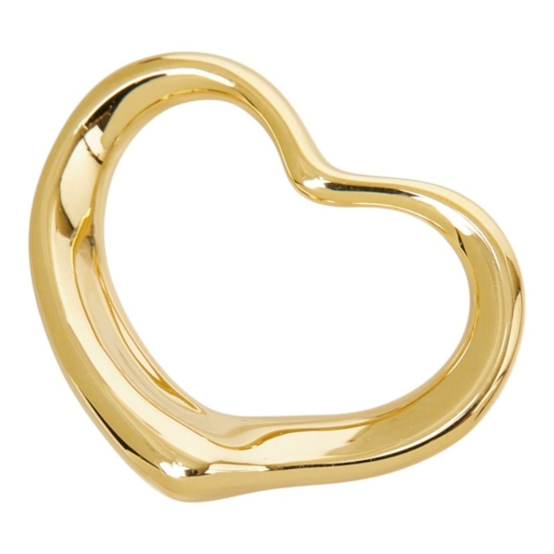 Tiffany & Co. 18K Yellow Gold Elsa Peretti Open Heart Pendant Top for Women.: --- Catalog ---Category: SizePendant Size: 17.4mm x 22.1mm / 0.68'' x 0.87''Category: DesignColor: Yellow goldGender: WomenMaterial: Yellow gold (18K)Necklace Type: PendantCategory: GeneralBrand: Tiff