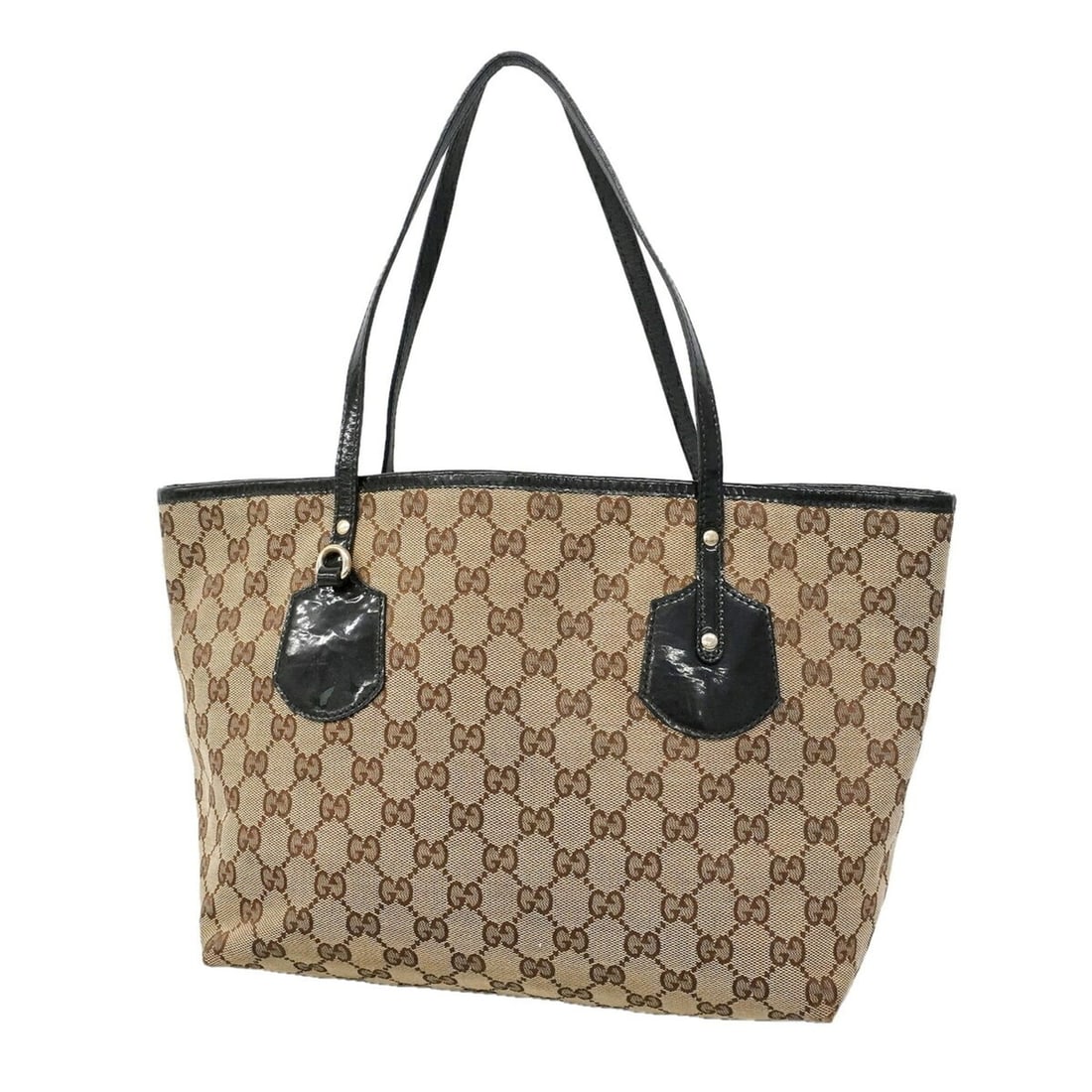 Gucci GG Canvas Tote Bag 211976, Brown Canvas, Women's, P3459601: --- Catalog ---Category: SizeSize (HxWxD): 23cm x 27cm x 13.5cm / 9.05'' x 10.62'' x 5.31''Category: DesignType: Tote bagColor: BrownGender: WomenMaterial: Canvas Hardware Color: GoldCategory: General