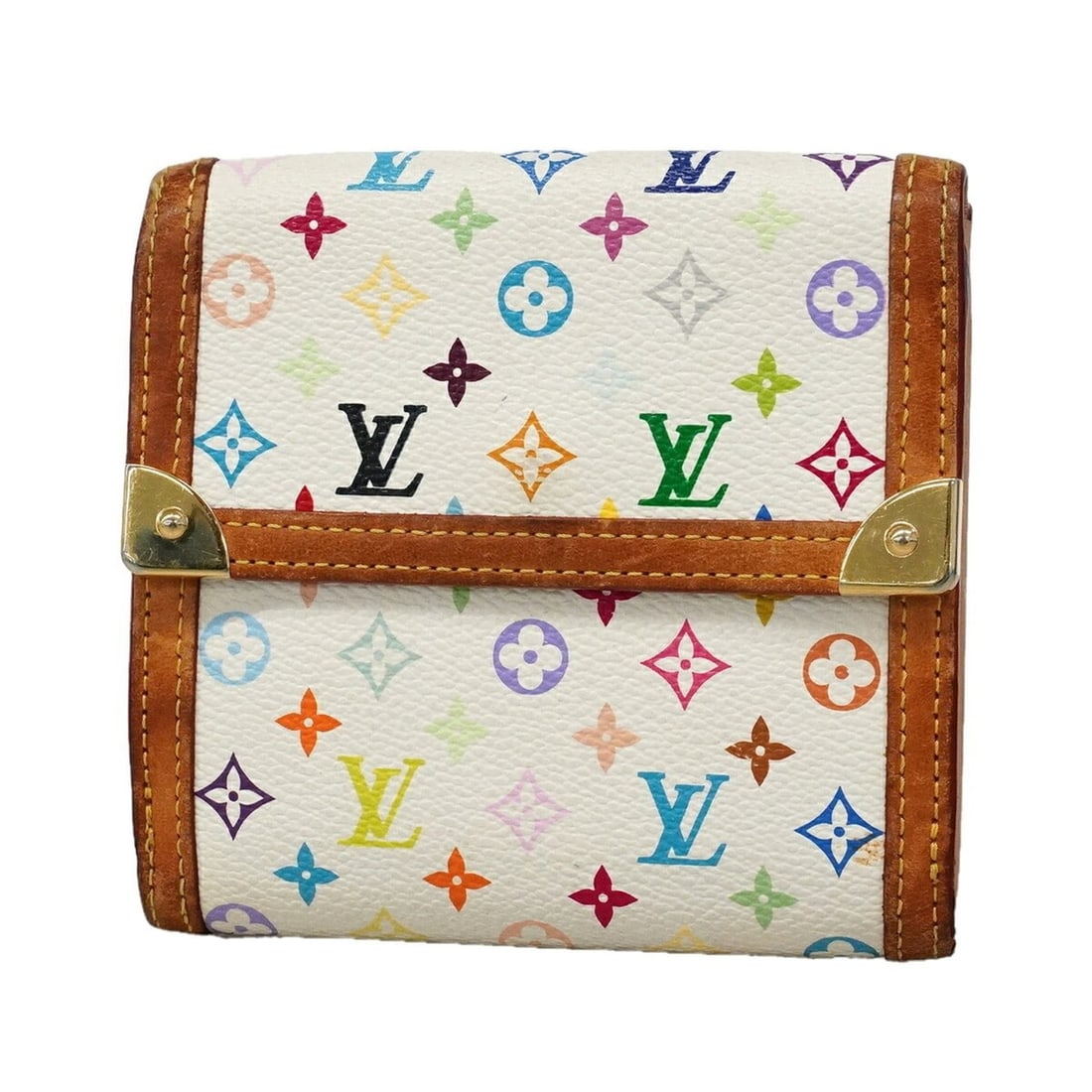 Louis Vuitton Tri-fold Wallet Monogram Multicolor Portemonnaie Billet Carte Credit M92983 Blanc: --- Catalog ---Category: SizeSize (HxWxD): 10cm x 11cm x 3cm / 3.93'' x 4.33'' x 1.18''Category: DesignType: Wallet (tri-fold)Color: BlancGender: WomenCategory: GeneralMPN: M92983Brand: Louis Vuitton-