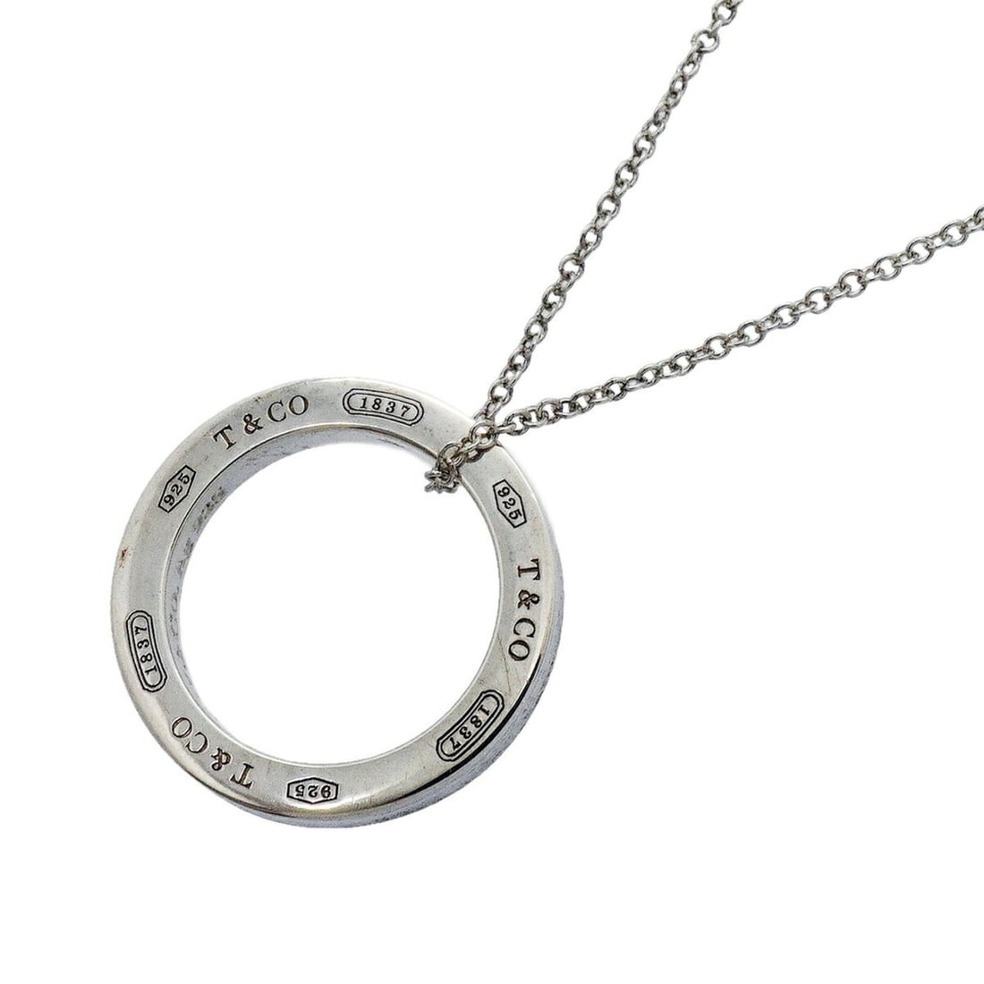 Tiffany & Co. Necklace 1837 Circle Sterling Silver 925 Women's: --- Catalog ---Category: SizePendant Size: 17.7mm x 17.7mm / 0.69'' x 0.69''Neck Circumference: 40.5 cm / 15.94''Category: DesignGender: WomenMaterial: Silver 925Necklace Type: NecklaceCategory: Gener