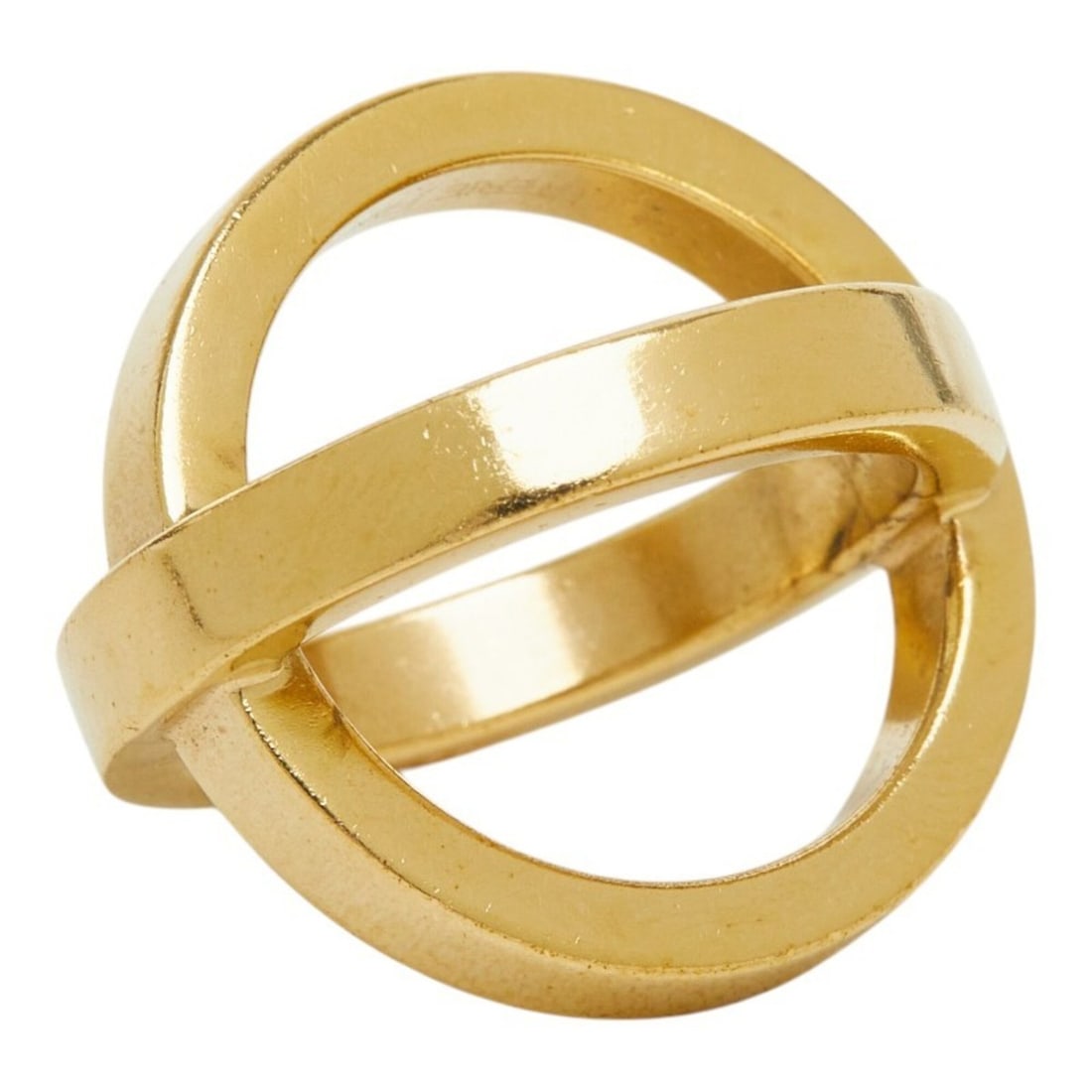 Hermes Cosmos Scarf Ring, Gold Plated, Women's: --- Catalog ---Category: DesignType: Scarf ringColor: GoldGender: WomenCategory: GeneralBrand: Hermes--- Item List ---Section: ConditionRanking: Rank AB Used - Traces of usage, scratches / dirt can be