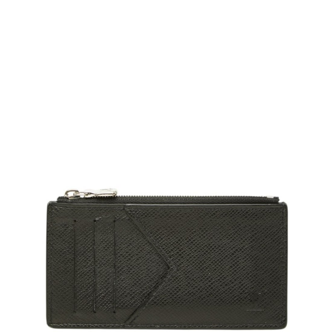 Louis Vuitton Taiga Coin Card Holder Wallet/Coin Case/Business Holder/Card Case M62914 Black Leather (1 of 10)