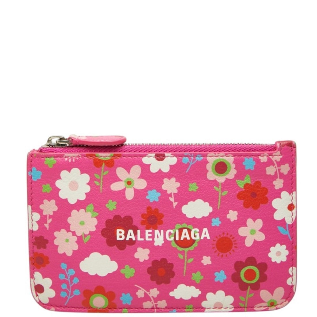 Balenciaga Flower Pattern Business Card Holder/Card Case Wallet/Coin Purse Fragment 637130 Pink: --- Catalog ---Category: DesignType: Business card caseColor: Multi-color, PinkGender: WomenMaterial: Leather Category: GeneralMPN: 637130Brand: BalenciagaCategory: Physical PropertiesSize (HxWxD): 8c