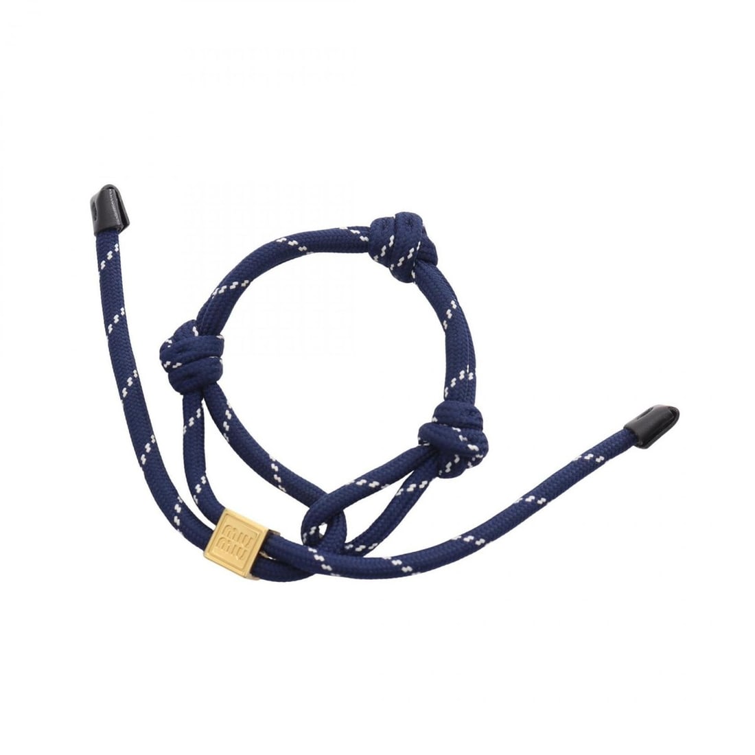 Miu Miu Miu Code Logo Metal Bracelet Accessory GP (Gold Plated) Fabric Women's Navy Gold: --- Catalog ---Category: SizeLength: 28cm / 11.02''Category: DesignType: Charm braceletColor: Gold, NavyGender: WomenMaterial: Gold platingCategory: GeneralBrand: Miu Miu--- Item List ---Section: Cond