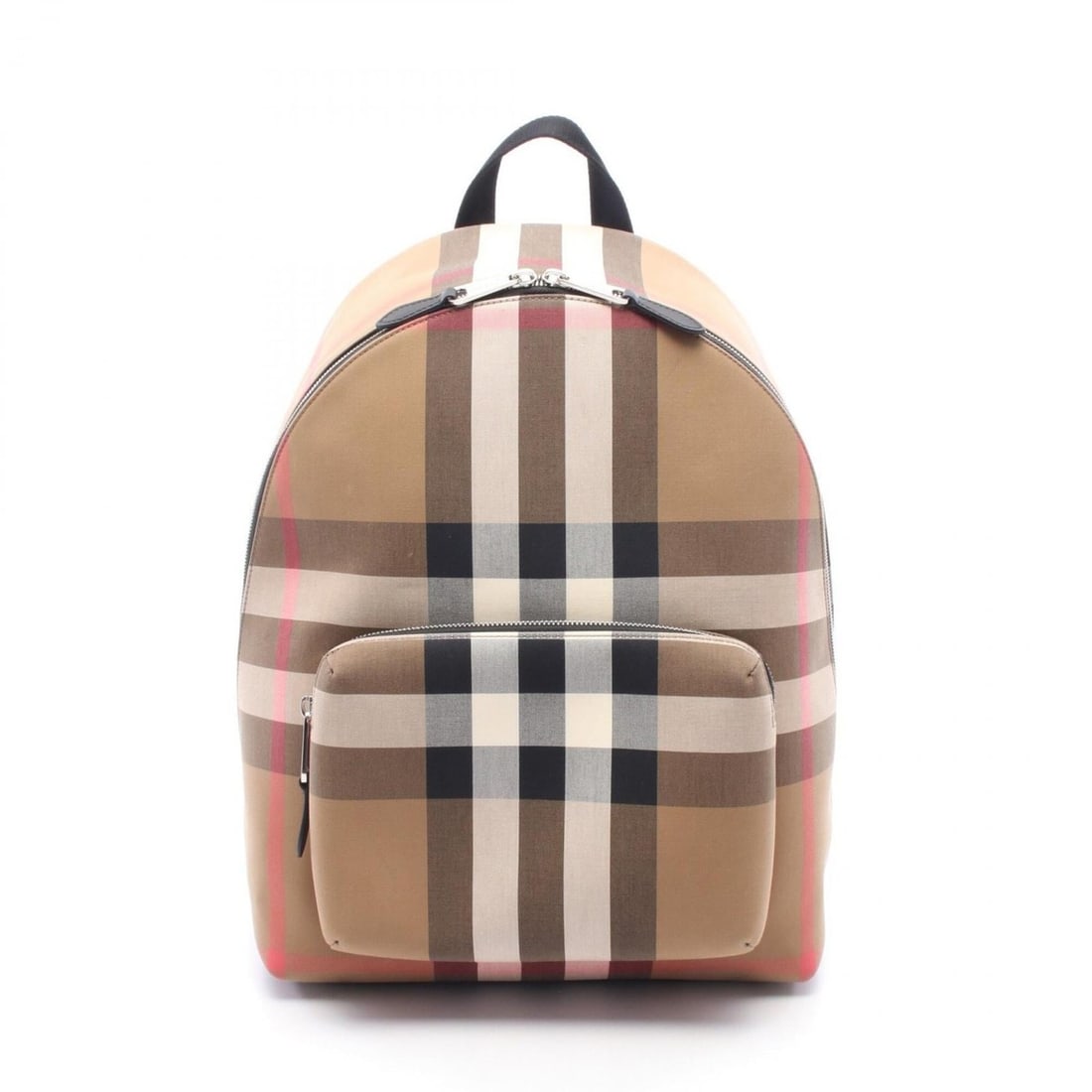 Burberry Jeff Check Backpack/Handbag, Canvas and Leather, Men's Women's, Beige, Black, Multicolor,: --- Catalog ---Category: SizeSize (HxWxD): 41.5cm x 31cm x 14cm / 16.33'' x 12.2'' x 5.51''Category: DesignType: Backpack, HandbagColor: Beige, Black, Multi-colorGender: Men,WomenMaterial: Canvas , Le