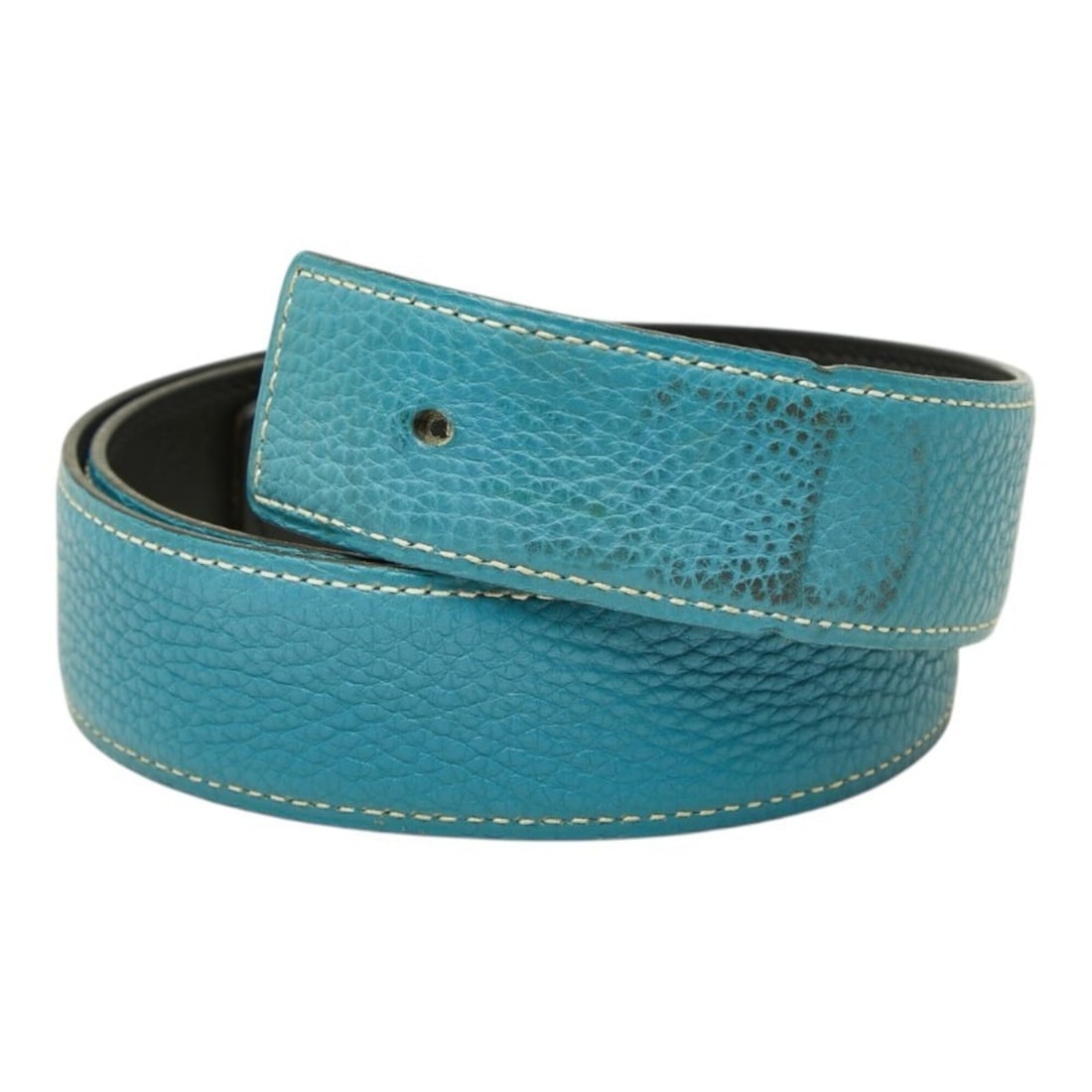 Hermes Constance Reversible Belt Only (Buckle Not Included) Replacement Belt, Size 75, Blue/Black,: --- Catalog ---Category: SizeWidth: 3.1cm / 1.22''Length: 73cm - 78cm / 28.74'' - 30.7''Category: DesignType: Standard beltColor: Black, BlueGender: WomenLeather/Fur Type: Box calf leather, Togo leath