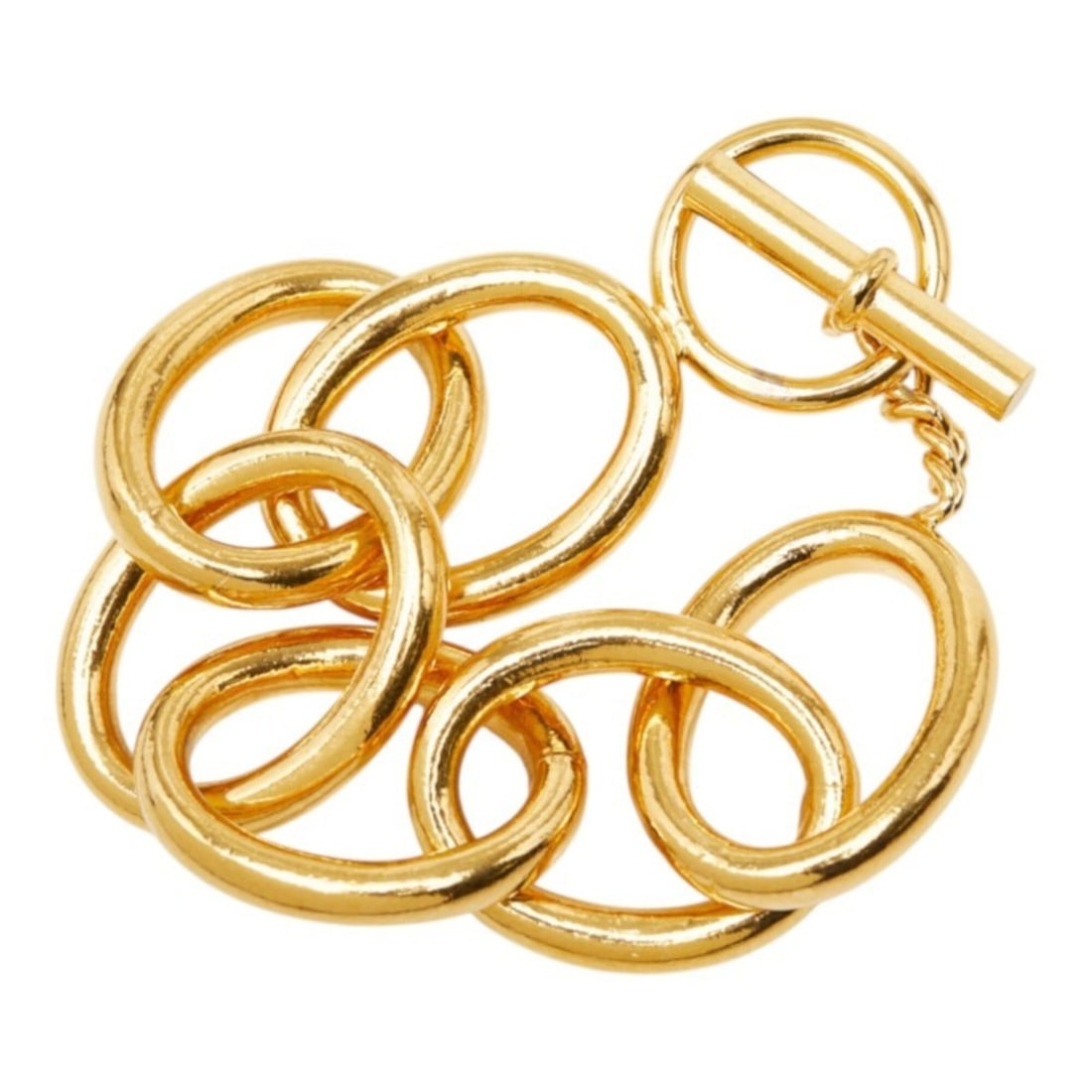 Chanel Chain Bracelet, Gold Plated, Women's: --- Catalog ---Category: SizeLength: 17cm / 6.69''Category: DesignType: Charm braceletColor: GoldGender: WomenMaterial: Gold platingCategory: GeneralBrand: Chanel--- Item List ---Section: ConditionRan