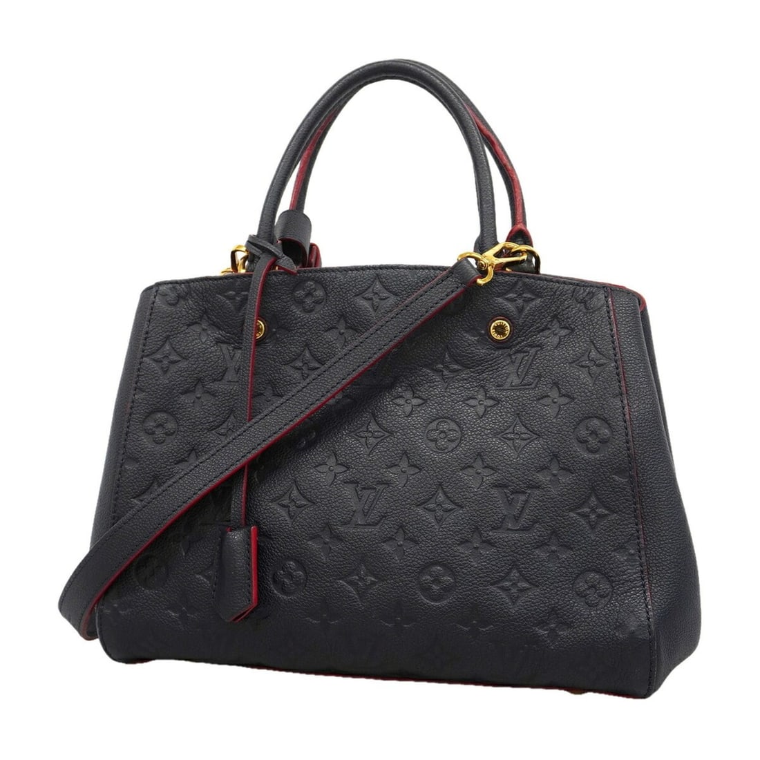 Louis Vuitton Monogram Empreinte Montaigne BB Handbag M42746 Marine Rouge 2-way bag for women: --- Catalog ---Category: SizeSize (HxWxD): 24.5cm x 29cm x 12cm / 9.64'' x 11.41'' x 4.72''Category: DesignType: HandbagColor: Marine rougeGender: WomenCategory: GeneralMPN: M42746Brand: Louis Vuitton