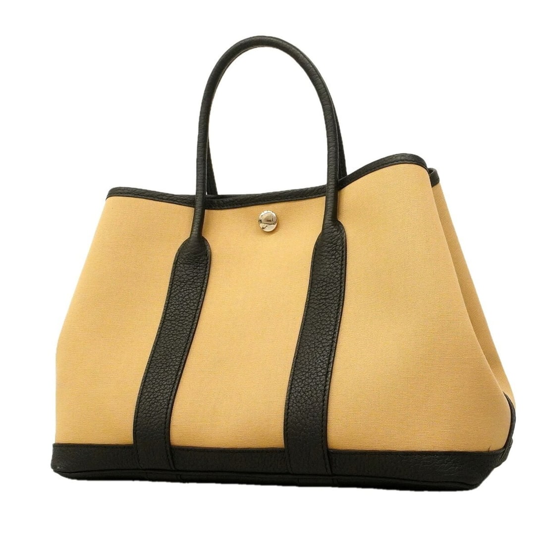 Hermes Garden TPM Toile Officier Black Trench Tote Bag (B stamp, women's): --- Catalog ---Category: SizeSize (HxWxD): 21.5cm x 30cm x 13.5cm / 8.46'' x 11.81'' x 5.31''Category: DesignType: Tote bagColor: BlackGender: WomenMaterial: Toile officier Hardware Color: SilverCateg