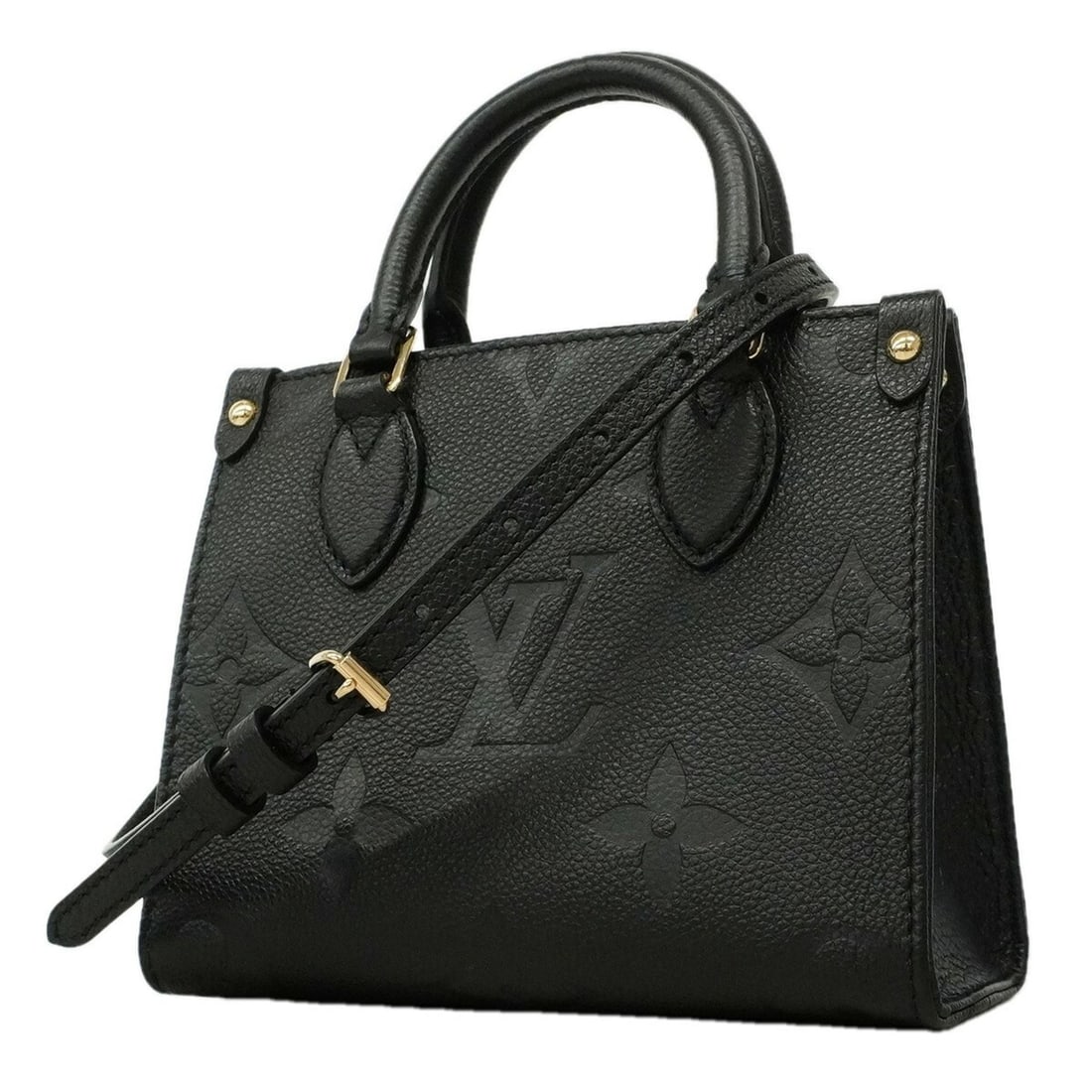 Louis Vuitton Monogram Empreinte OnTheGo BB Handbag M46993 Noir 2-way bag for women (1 of 11)