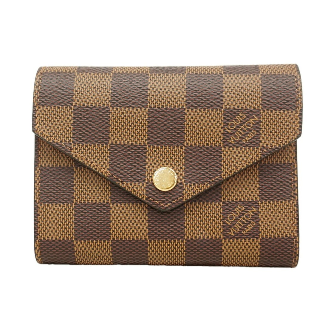 Louis Vuitton Tri-fold Wallet Damier Portefeuille Victorine N41659 Ebene Women's: --- Catalog ---Category: SizeSize (HxWxD): 9.5cm x 12cm x 2cm / 3.74'' x 4.72'' x 0.78''Category: DesignType: Wallet (tri-fold)Color: EbeneGender: WomenCategory: GeneralMPN: N41659Brand: Louis Vuitton