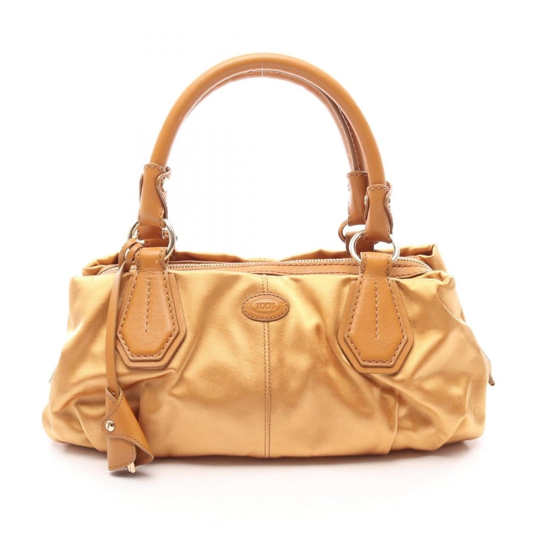 Tod's handbag, fabric and leather, women's, brown.: --- Catalog ---Category: SizeSize (HxWxD): 13cm x 30cm x 10cm / 5.11'' x 11.81'' x 3.93''Category: DesignType: HandbagColor: BrownGender: WomenMaterial: Fabric , Leather Category: GeneralBrand: Tod's-