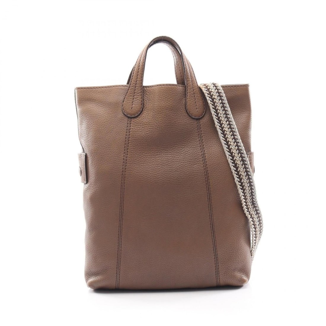Tod's 2-Way Tote Bag/Handbag, Leather, Women's, Gray: --- Catalog ---Category: SizeSize (HxWxD): 41cm x 30cm x 10cm / 16.14'' x 11.81'' x 3.93''Category: DesignType: Handbag, Tote bagColor: GrayGender: WomenMaterial: Leather Category: GeneralBrand: Tod's