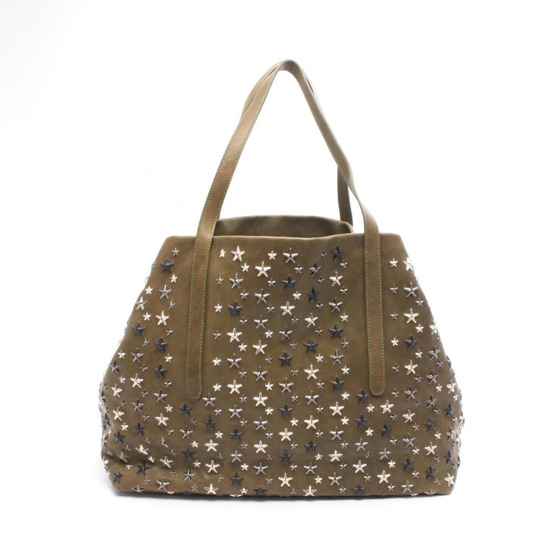 Jimmy Choo Sophia Large Star Studded Tote Bag Handbag Leather Women's Khaki: --- Catalog ---Category: SizeSize (HxWxD): 32cm x 40cm x 22cm / 12.59'' x 15.74'' x 8.66''Category: DesignType: Handbag, Tote bagColor: KhakiGender: WomenMaterial: Leather Category: GeneralBrand: Jimm