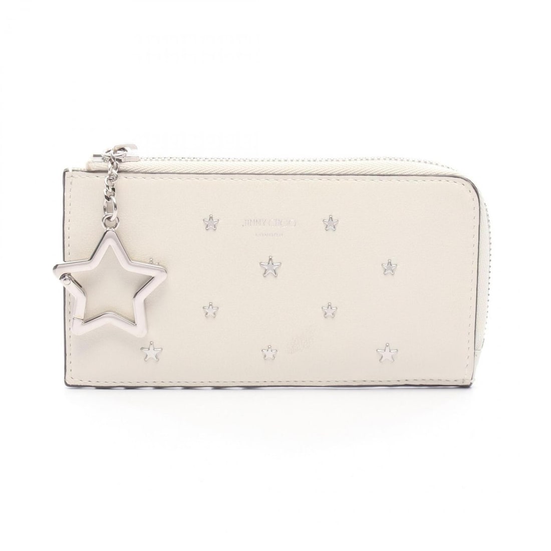 Jimmy Choo Star Studded Business Card Holder/Card Case Wallet/Coin Purse Leather Women's White: --- Catalog ---Category: DesignType: Card caseColor: WhiteGender: WomenMaterial: Leather Category: GeneralBrand: Jimmy ChooCategory: Physical PropertiesSize (HxWxD): 7.5cm x 14cm x 1.5cm / 2.95'' x 5.
