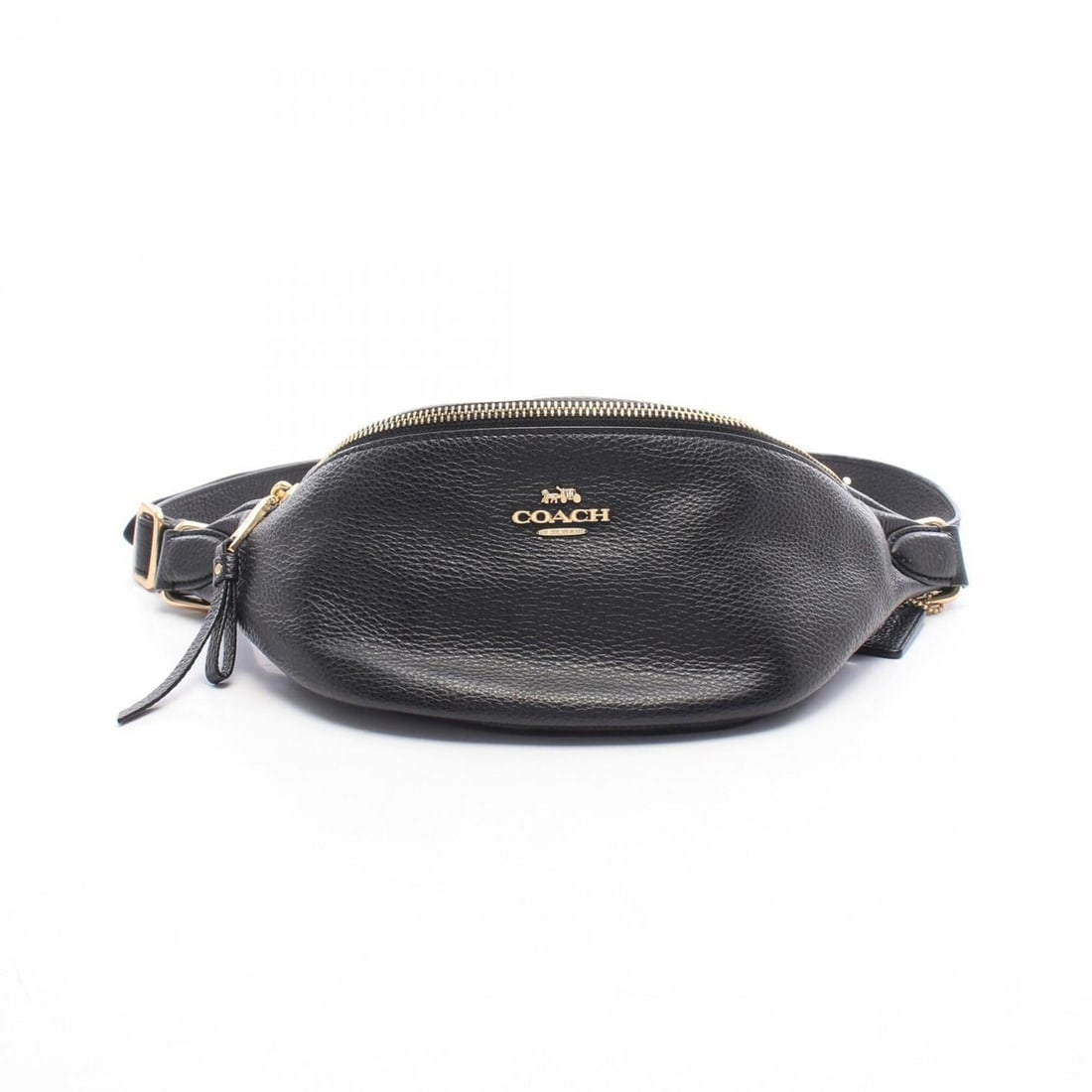 Coach waist bag, body handbag, leather, women's, black, F48738: --- Catalog ---Category: SizeSize (HxWxD): 15.5cm x 27cm x 11cm / 6.1'' x 10.62'' x 4.33''Category: DesignType: Fanny pack, HandbagColor: BlackGender: WomenMaterial: Leather Category: GeneralBrand: Co