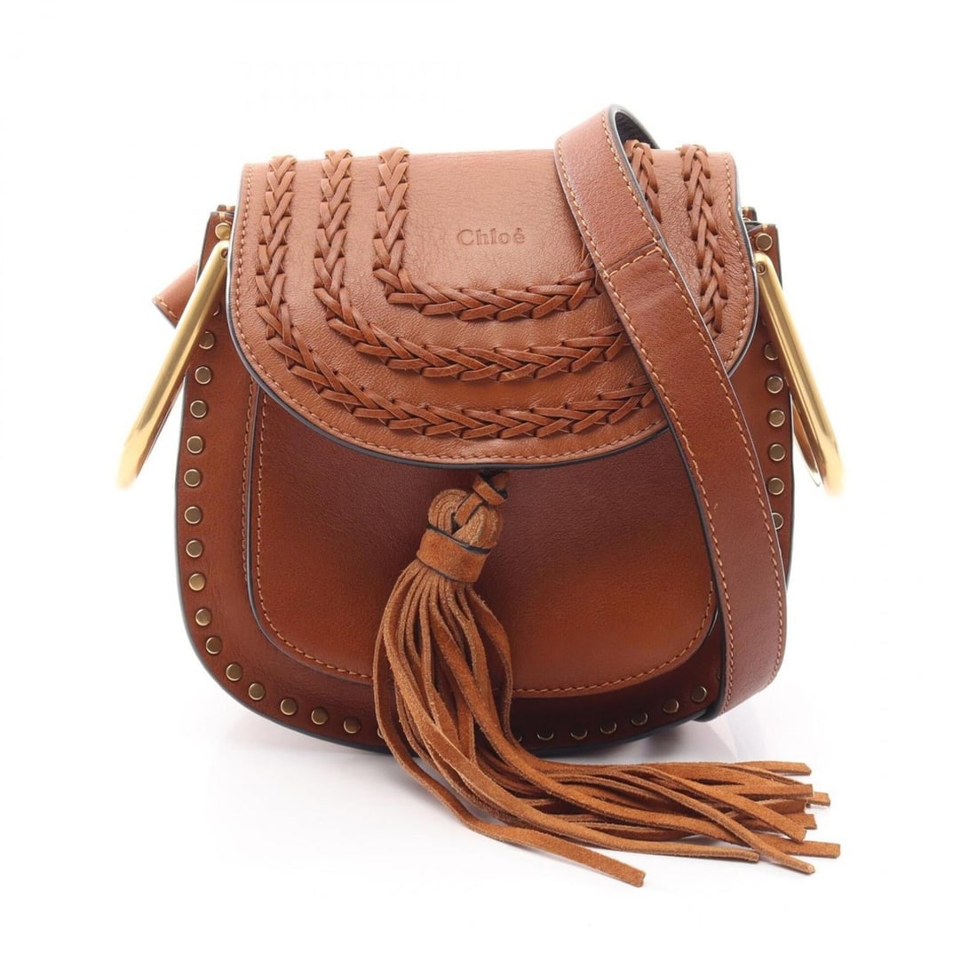 Chloé Chloe Hudson Shoulder Bag/Handbag, Leather/Suede, Women's, Brown (1 of 14)