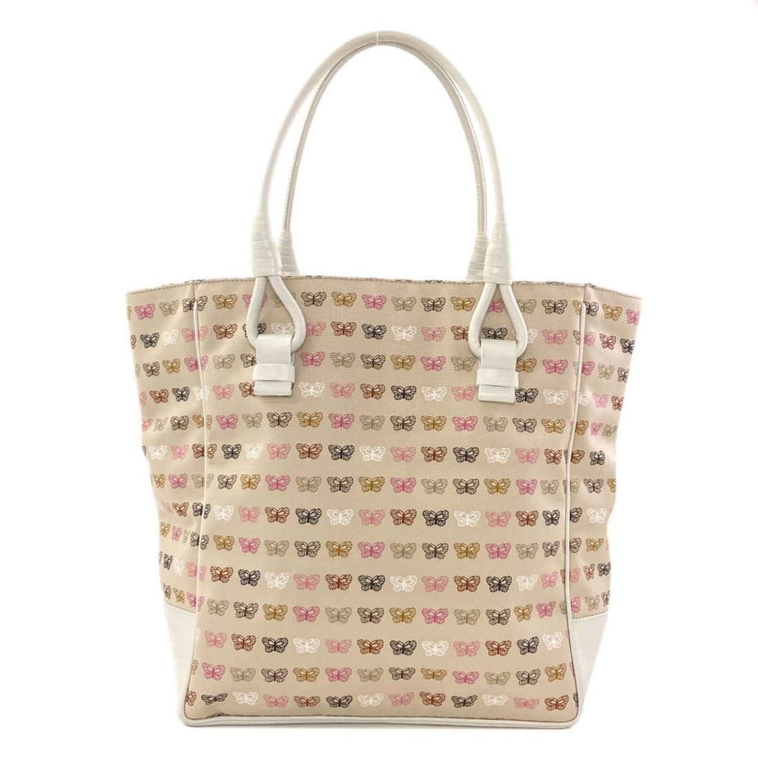 Bottega Veneta Butterfly Print Canvas Tote Bag for Women: --- Catalog ---Category: SizeSize (HxWxD): 29cm x 26cm x 13cm / 11.41'' x 10.23'' x 5.11''Category: DesignType: Tote bagColor: Beige, Pink, WhiteGender: WomenMaterial: Canvas Category: GeneralBrand: B
