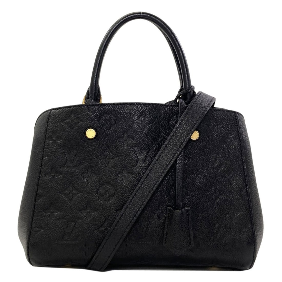 Louis Vuitton M41053 Montaigne BB Handbag Empreinte Women's LOUIS VUITTON: --- Catalog ---Category: SizeSize (HxWxD): 19cm x 24cm x 12cm / 7.48'' x 9.44'' x 4.72''Strap Length: 113cm / 44.48''Handle Length: 26cm / 10.23''Category: DesignType: HandbagColor: BlackGender: Women