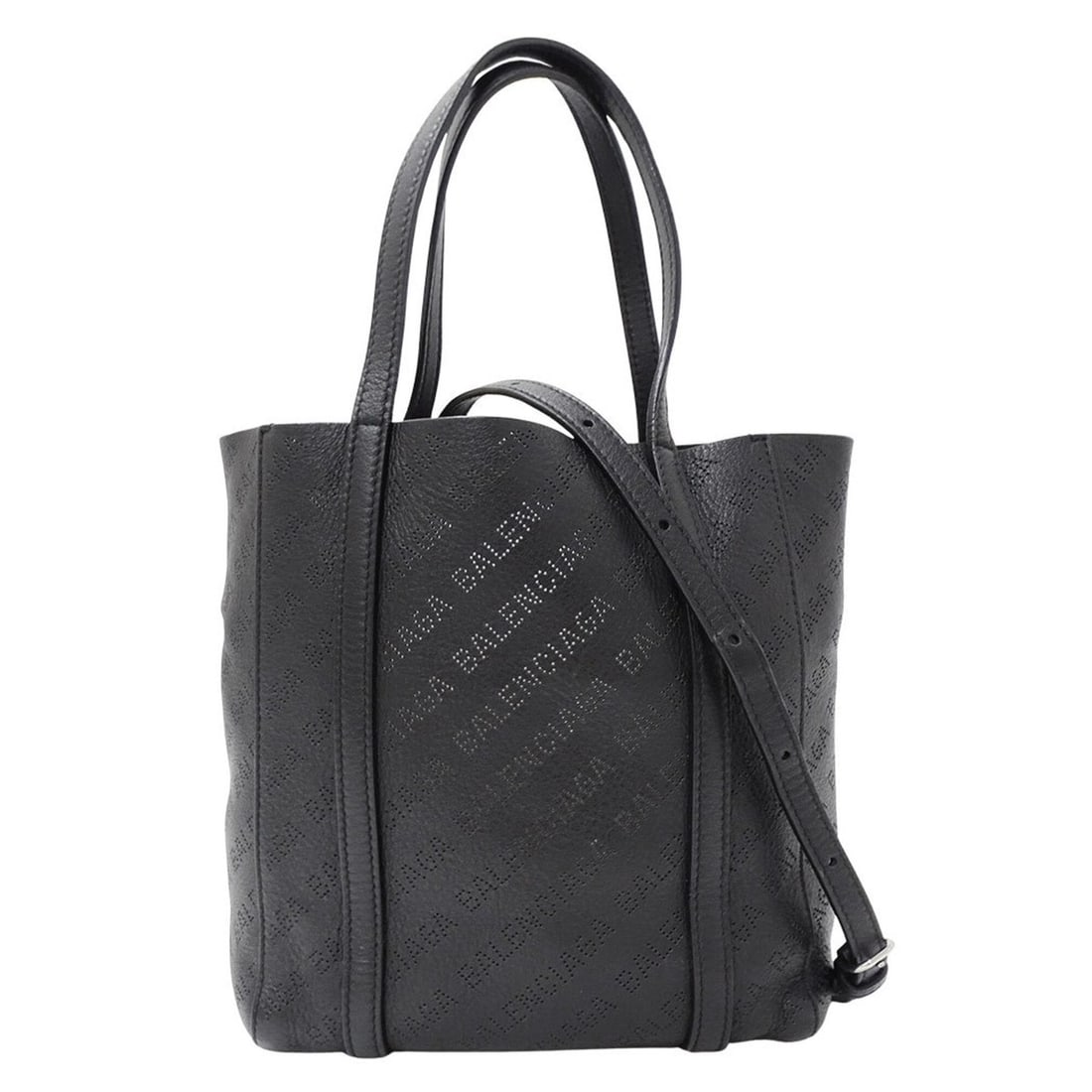 Balenciaga BALENCIAGA Women's Handbag, Brand Handbag/Shoulder Bag, 2-way Leather Everyday Tote XXS,: --- Catalog ---Category: SizeSize (HxWxD): 22cm x 19cm x 8cm / 8.66'' x 7.48'' x 3.14''Category: DesignType: Handbag, Shoulder bagColor: BlackGender: WomenMaterial: Leather Category: GeneralMPN: 55181
