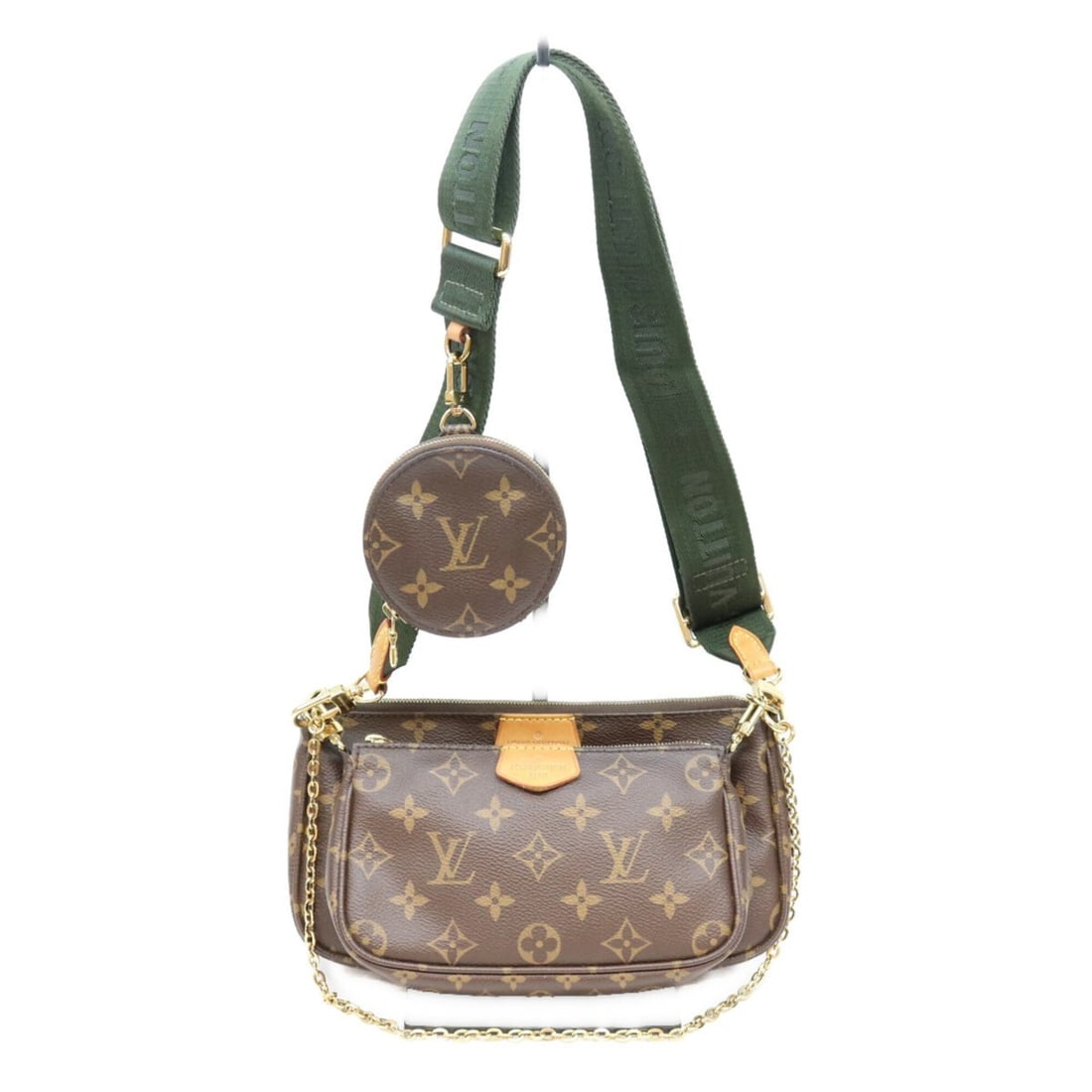 LOUIS VUITTON M44813 Monogram Khaki Multipochette Accessoires Shoulder Bag Brown Gold Hardware: --- Catalog ---Category: SizeSize (HxWxD): 13cm x 24cm x 4.5cm / 5.11'' x 9.44'' x 1.77''Category: DesignType: Shoulder bagColor: BrownGender: WomenMaterial: Monogram Hardware Color: GoldCategory: Gen