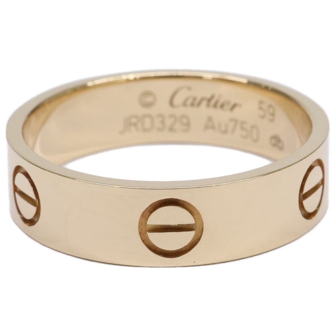 Cartier Love Ring Classic Model, Size 59, Yellow Gold, Men's, B4084659, Excellent Condition.: --- Catalog ---Category: SizeUS Size: 9.5Brand Size: 59Category: DesignType: Band ringColor: Yellow goldGender: MenMaterial: Yellow gold (18K)Category: GeneralBrand: Cartier--- Item List ---Section: C