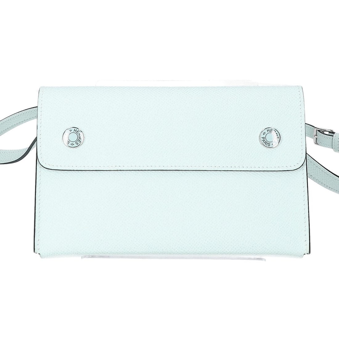 HERMES K stamp Nap to Go shoulder bag, Vert Peppermint, silver hardware, women's.: --- Catalog ---Category: SizeSize (HxWxD): 11.5cm x 18.5cm x 4cm / 4.52'' x 7.28'' x 1.57''Category: DesignType: Shoulder bagGender: WomenMaterial: Epsom leather Hardware Color: SilverCategory: Genera