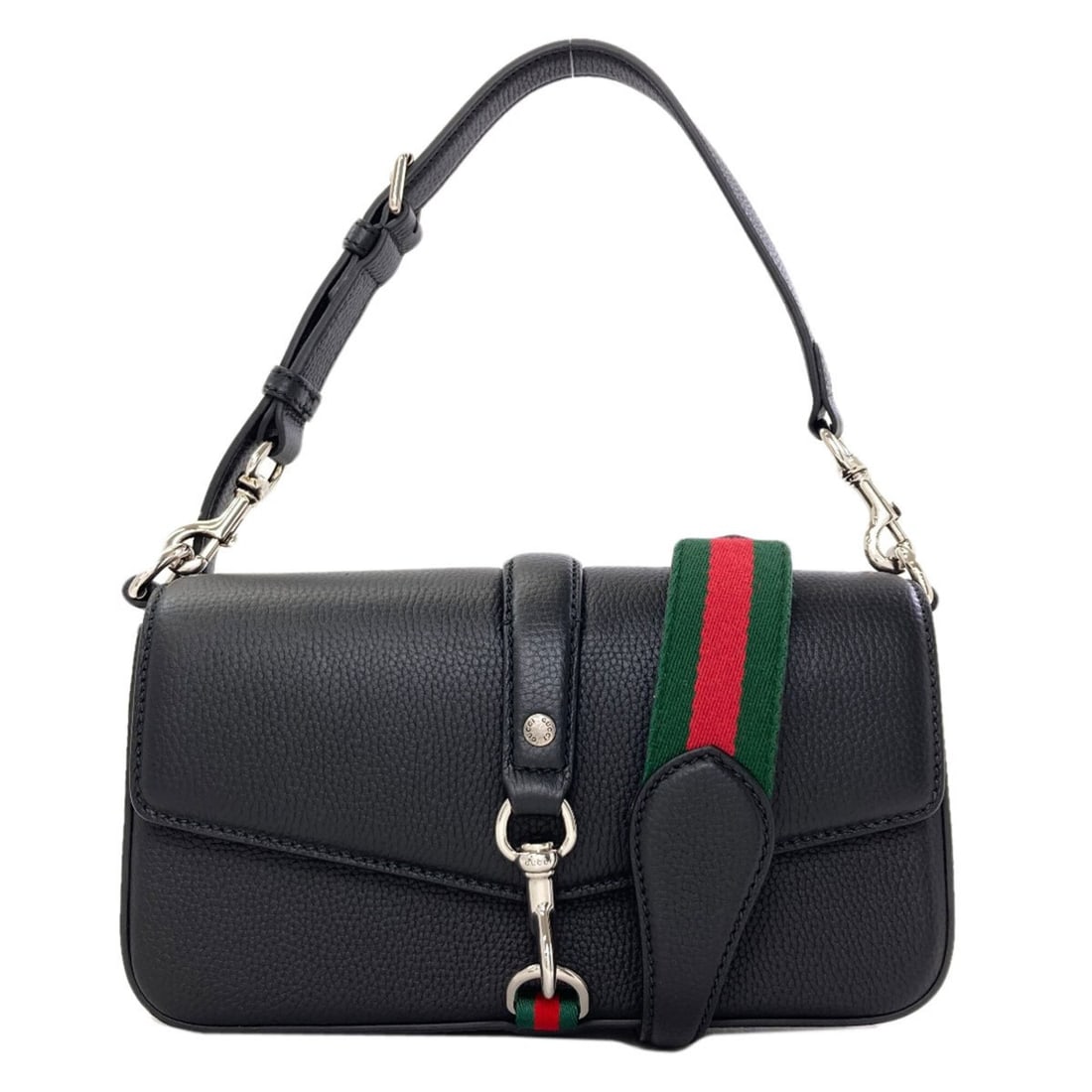 Gucci 821623 2-Way Shoulder Bag, Calfskin, Women's GUCCI: --- Catalog ---Category: SizeSize (HxWxD): 12.5cm x 23.5cm x 6.5cm / 4.92'' x 9.25'' x 2.55''Strap Length: 44.5cm - 49.5cm / 17.51'' - 19.48''Category: DesignType: Shoulder bagColor: BlackGender: Wome