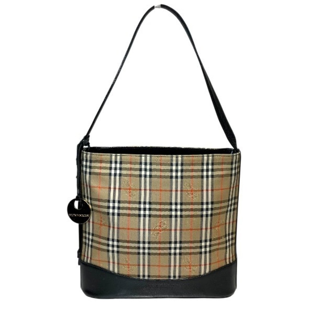 Burberry Nova Check Shadow Horse Shoulder Bag for Women: --- Catalog ---Category: SizeSize (HxWxD): 24cm x 26cm x 6cm / 9.44'' x 10.23'' x 2.36''Category: DesignType: Shoulder bagColor: BeigeGender: WomenMaterial: Leather , Canvas Category: GeneralBrand: Bu