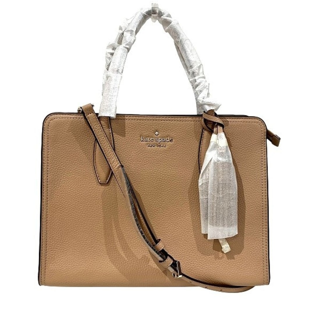 Kate Spade WKRU6703 Leather 2-Way Bag, Handbag/Shoulder Bag for Women: --- Catalog ---Category: SizeSize (HxWxD): 25cm x 32cm x 14cm / 9.84'' x 12.59'' x 5.51''Category: DesignType: Handbag, Shoulder bagColor: BeigeGender: WomenMaterial: Leather Category: GeneralMPN: WKR