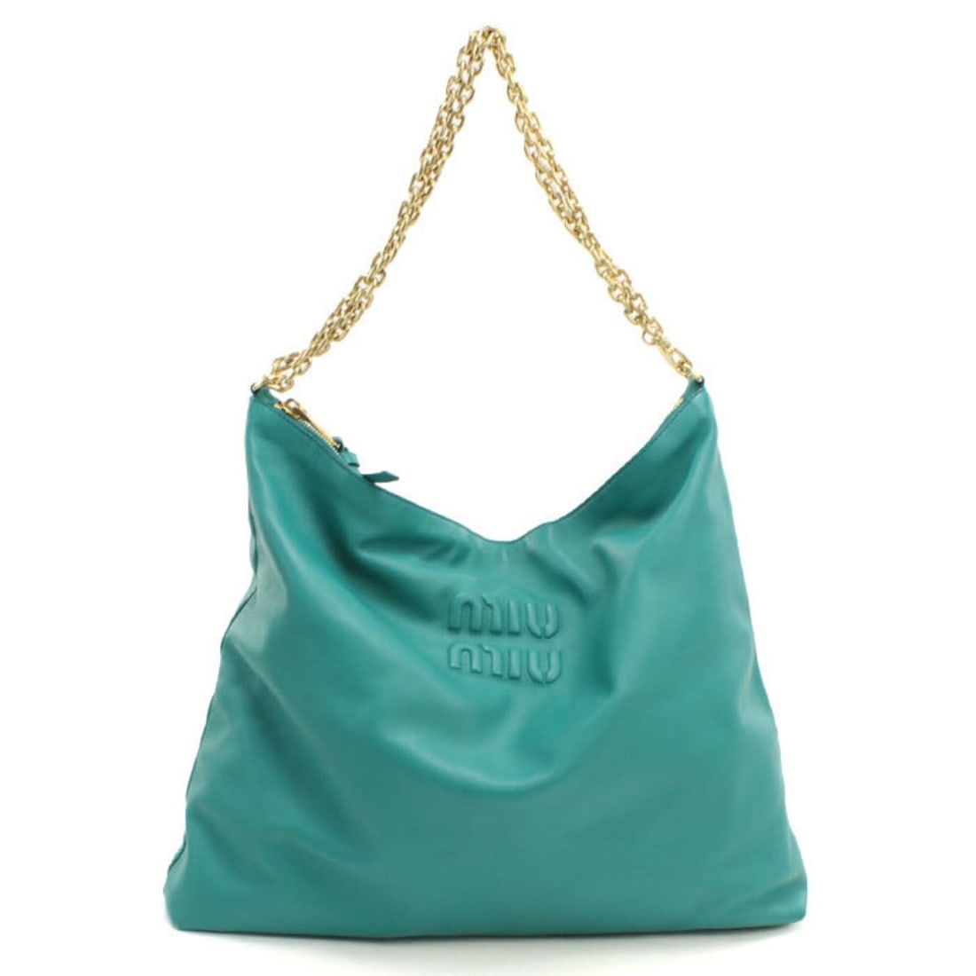 Miu Miu MIUMIU (OUTLET) Miu Outlet Shoulder Bag 5BC114 Chain Women's Green: --- Catalog ---Category: SizeSize (HxWxD): 32cm x 39cm x 6.5cm / 12.59'' x 15.35'' x 2.55''Category: DesignType: Shoulder bagColor: GreenGender: WomenMaterial: Leather Hardware Color: GoldCategory: Ge
