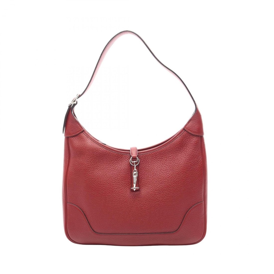 Hermes Trim 31 Rouge Garance Shoulder Bag/Handbag, Taurillon Clemence Leather, Women's, Red: --- Catalog ---Category: SizeSize (HxWxD): 22cm x 31cm x 8.5cm / 8.66'' x 12.2'' x 3.34''Category: DesignType: Handbag, Shoulder bagColor: Red color, Rouge garanceGender: WomenMaterial: Taurillon clem