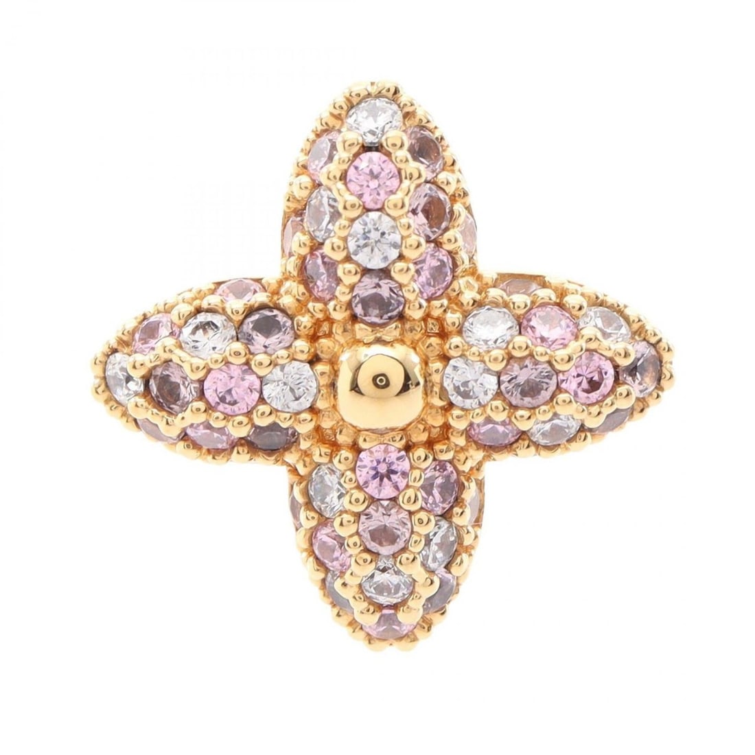 Louis Vuitton Monogram Louisa Pointy Ring - Gold Plated (GP) with Rhinestones Women's Gold, Clear,: --- Catalog ---Category: SizeJP Size: 10US Size: 5.5Category: DesignType: Band ringColor: Clear, Gold, Pink goldGender: WomenMaterial: Gold plating, RhinestoneCategory: GeneralMPN: M1412SBrand: Louis 
