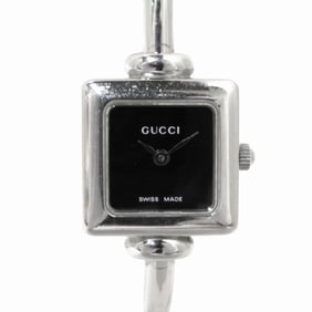 Gucci watch, total weight 23.6g, stainless steel, quartz movement, black dial, 1900L.