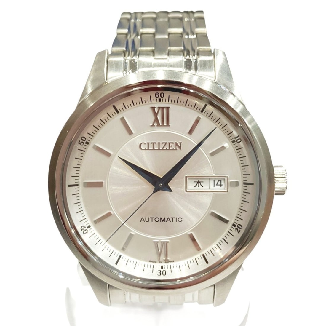 Citizen Collection wristwatch, total weight 121.2g, stainless steel, automatic movement, silver (1 of 9)