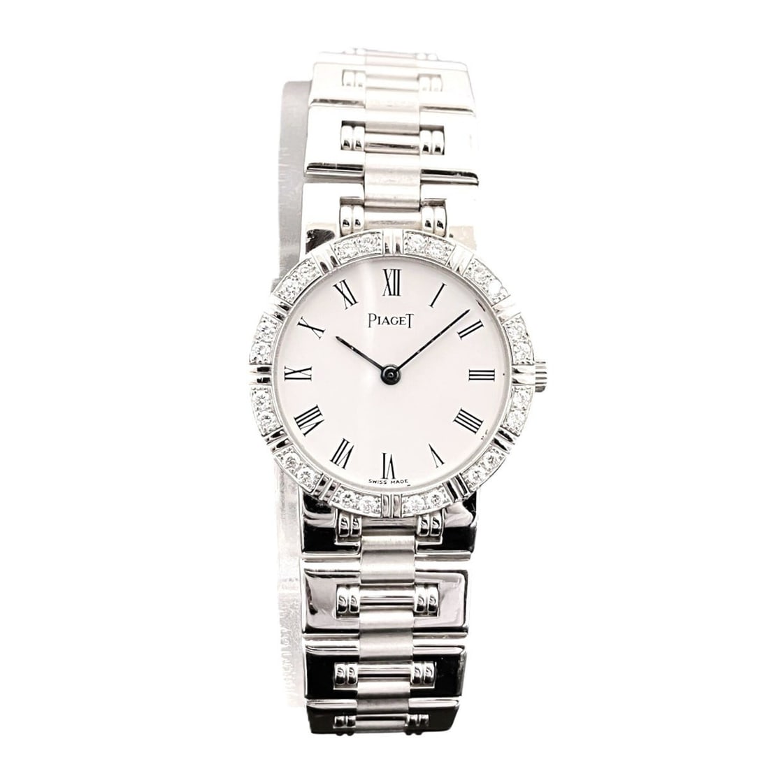 Piaget Dancer watch, total weight 63.4g, 18K gold, quartz movement, white dial, 80564K81: --- Catalog ---Category: SizeWrist Size: 17cm / 6.69''Case Diameter: 23.2mm / 0.91''Category: DesignType: WristwatchGender: Women,MenColor (Dial): WhiteMaterial (Band): Gold (18K)Material (Case): Gold