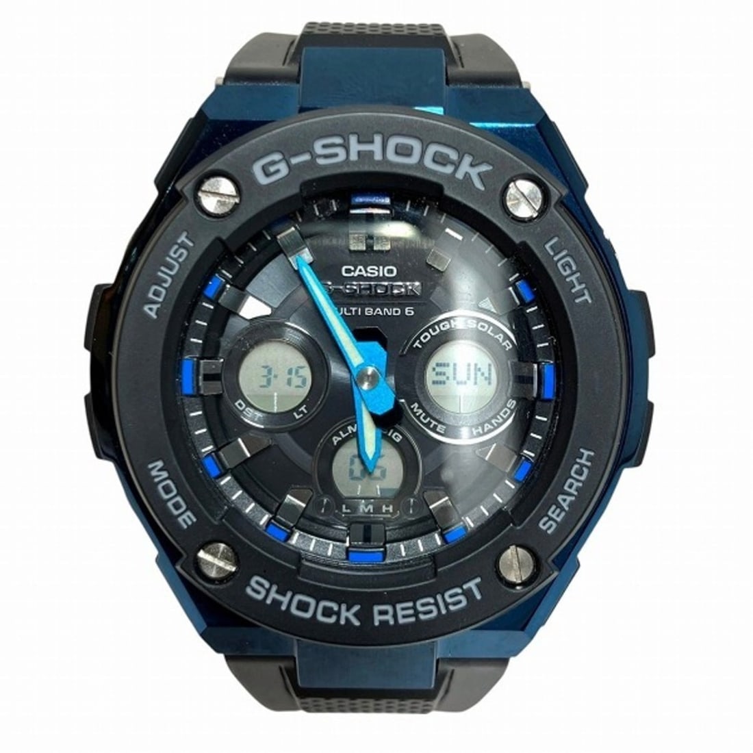 Casio G-SHOCK GST-W300G-1A2JF Radio-Controlled Solar Watch for Men: --- Catalog ---Category: SizeWrist Size: 14cm - 21cm / 5.51'' - 8.26''Case Diameter: 48.6mm / 1.91''Category: DesignType: WristwatchGender: MenColor (Dial): BlackMaterial (Case): Stainless steelCatego