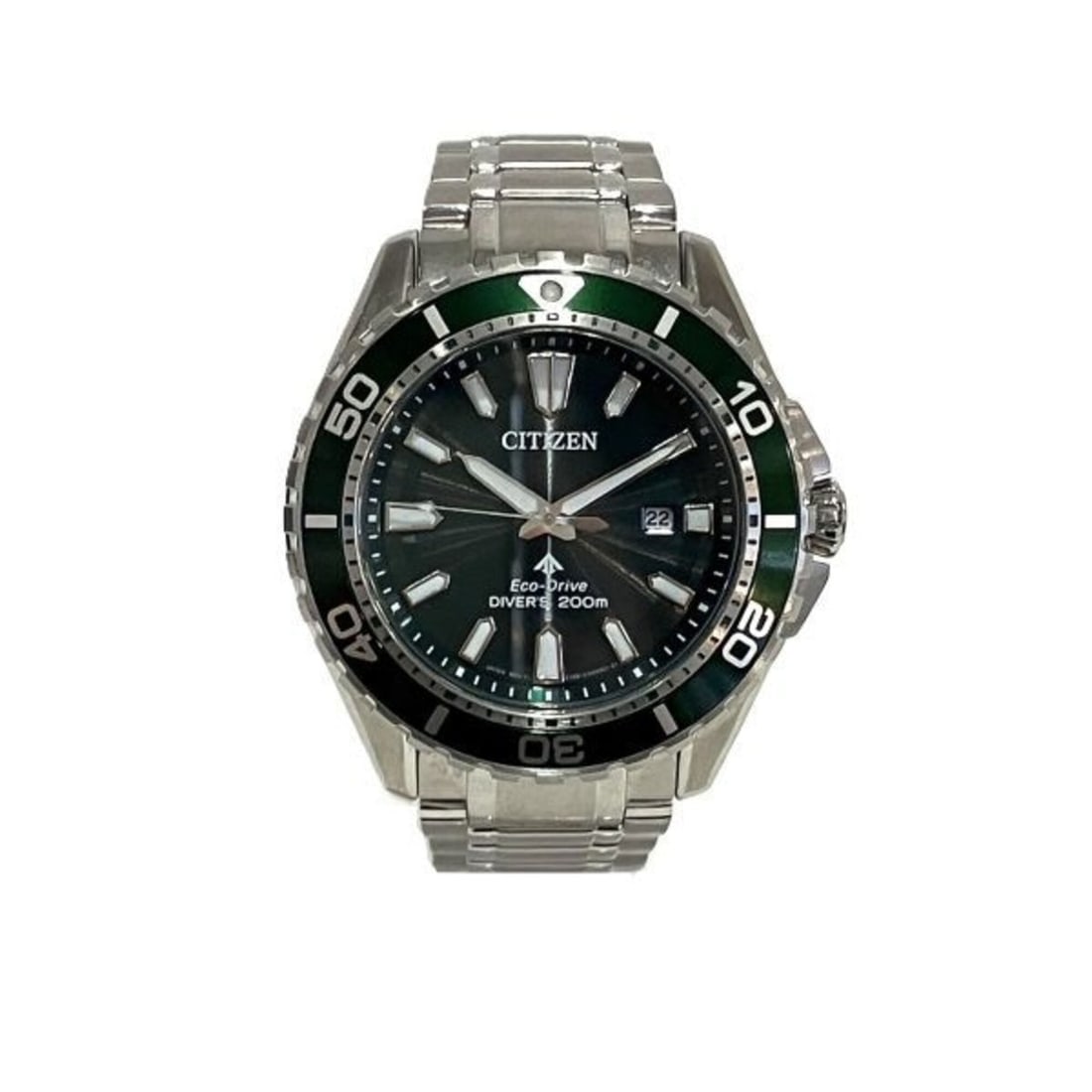 Citizen Promaster Marine E168-003FR07 Solar Eco-Drive Watch for Men: --- Catalog ---Category: SizeWrist Size: 19cm / 7.48''Case Diameter: 44mm / 1.73''Category: DesignType: WristwatchGender: MenColor (Dial): GreenMaterial (Band): Stainless steelMaterial (Case): Stainle