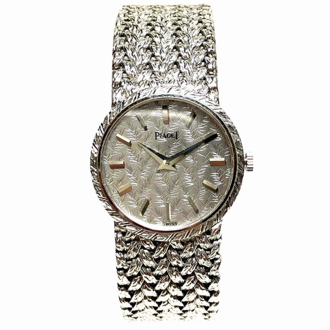 Piaget PIAGET wristwatch, total weight 66.4g, 18K white gold, manual winding, silver dial, 924D2: --- Catalog ---Category: SizeWrist Size: 17cm / 6.69''Case Diameter: 24mm / 0.94''Category: DesignType: WristwatchGender: Men,WomenColor (Dial): SilverMaterial (Band): White gold (18K)Material (Case):