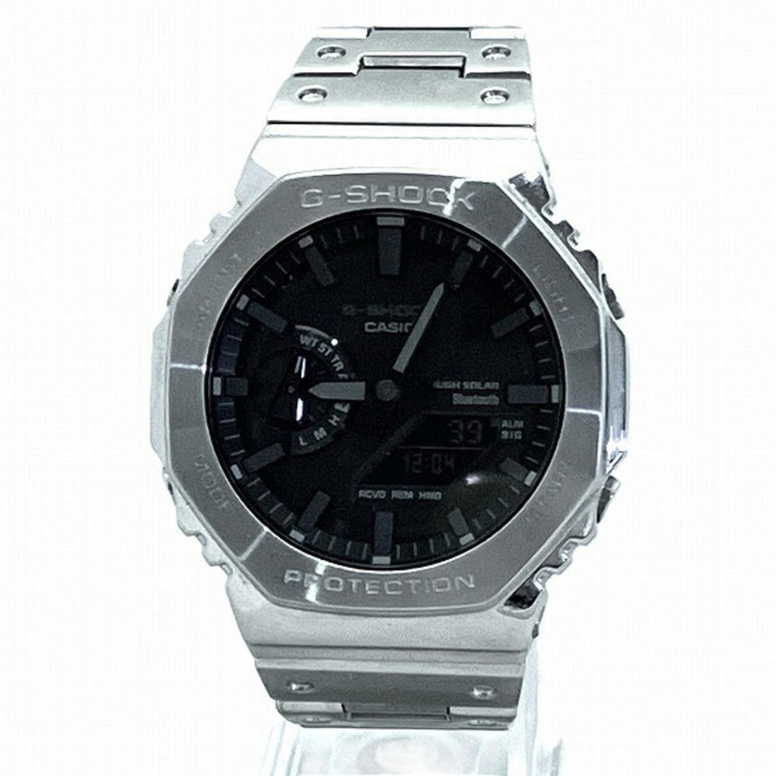 Casio G-SHOCK GM-B2100BT-1AJF Solar Watch (Men's): --- Catalog ---Category: SizeWrist Size: 17.5cm / 6.88''Case Diameter: 44mm / 1.73''Category: DesignType: WristwatchGender: MenColor (Dial): BlackMaterial (Band): Stainless steelMaterial (Case): Stain